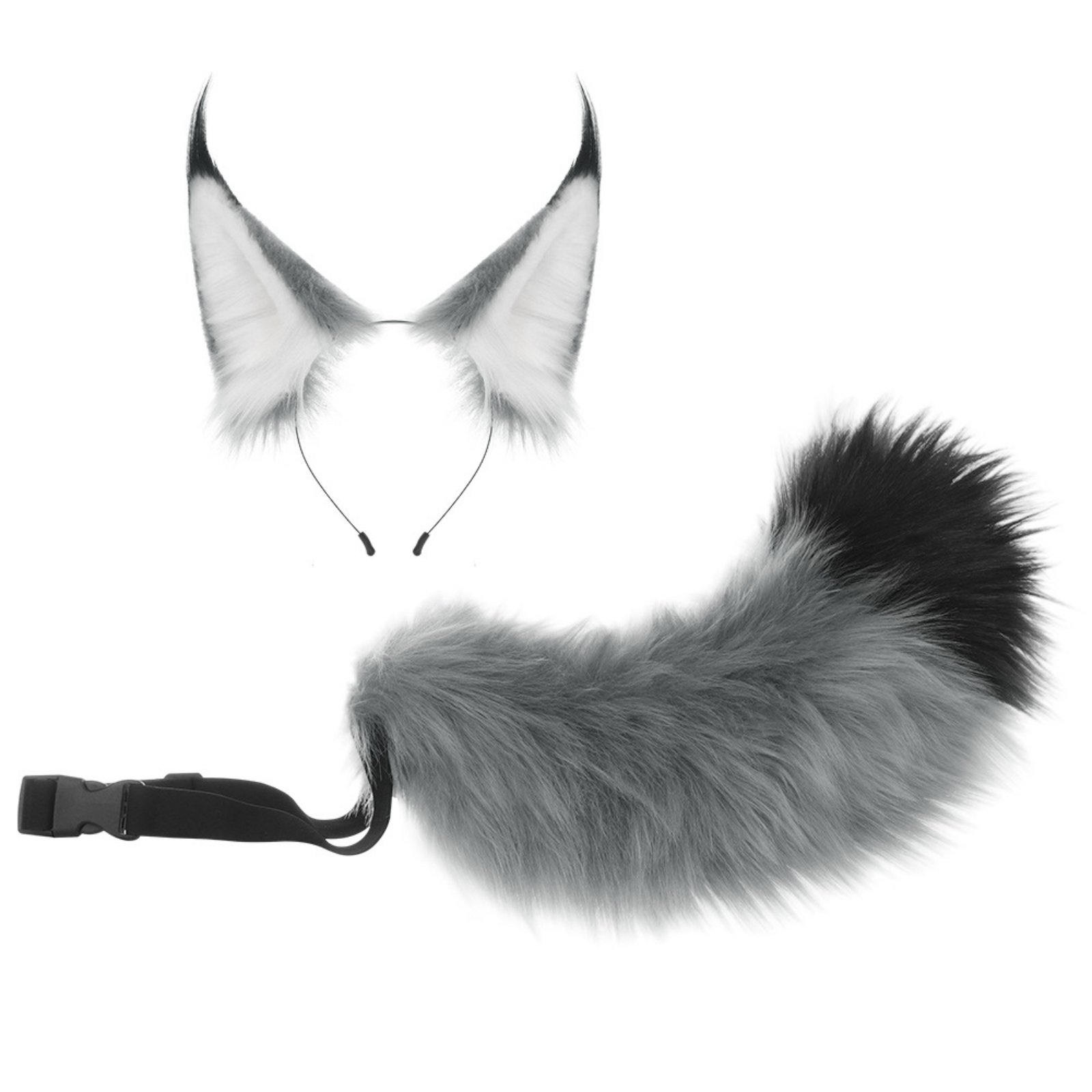 2-Piece Furry Ears and Tail Set