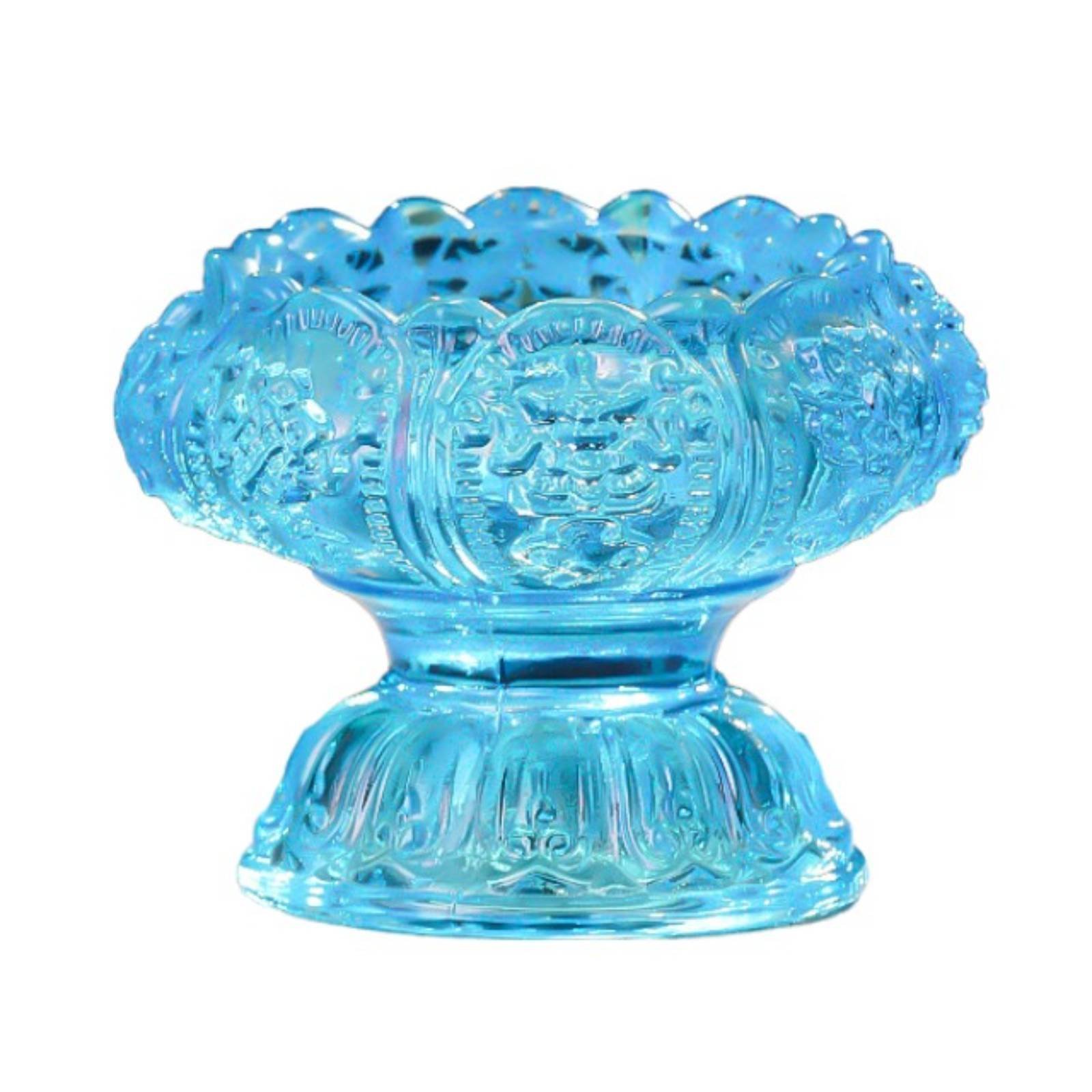 Glass Candle Holder – Blue