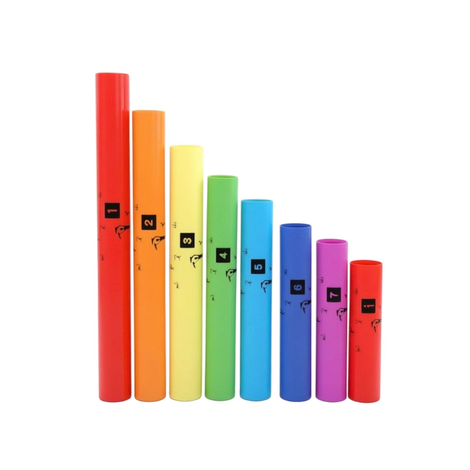 Percussion Tubes Color-Coded