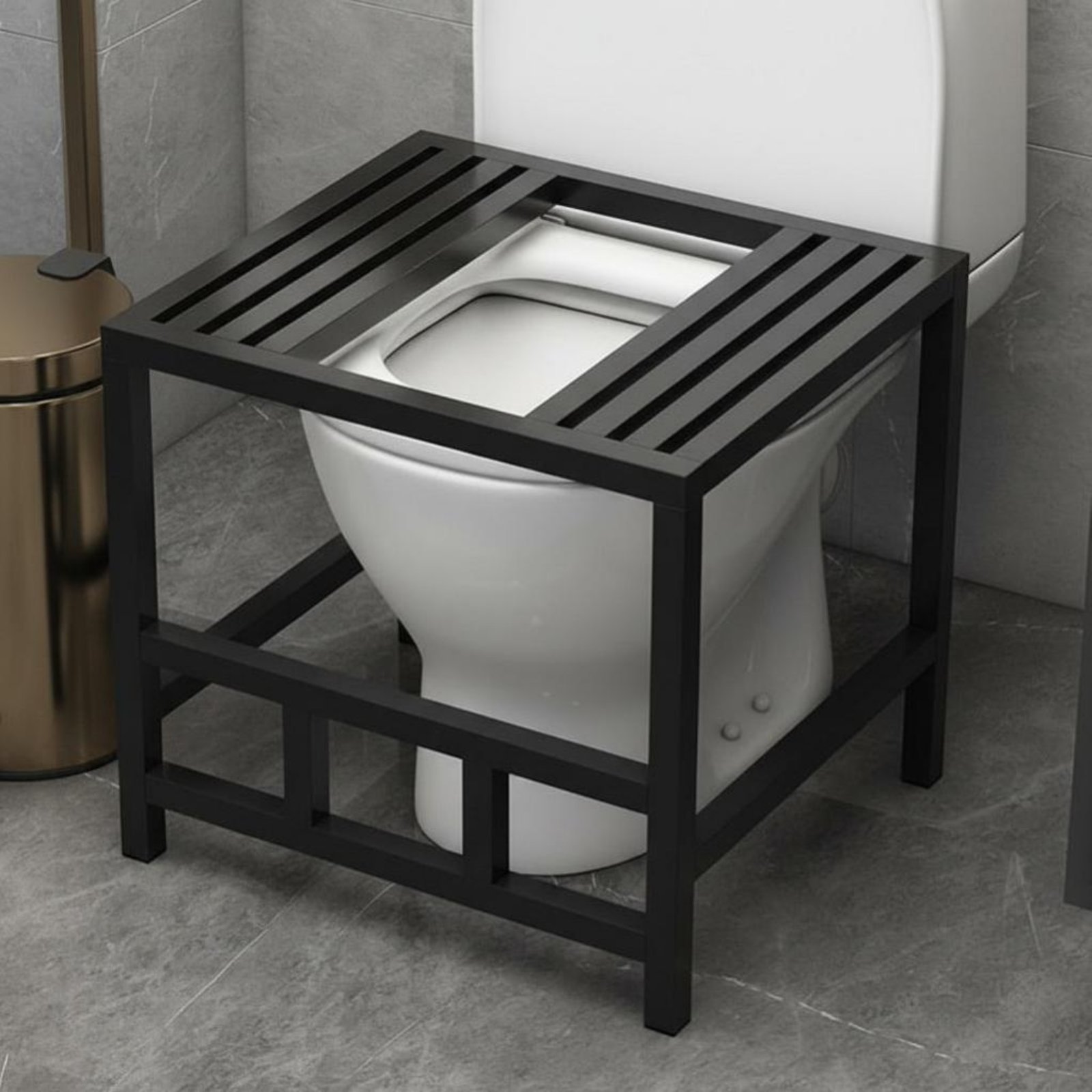 Over-Toilet Foot Riser Non-Slip