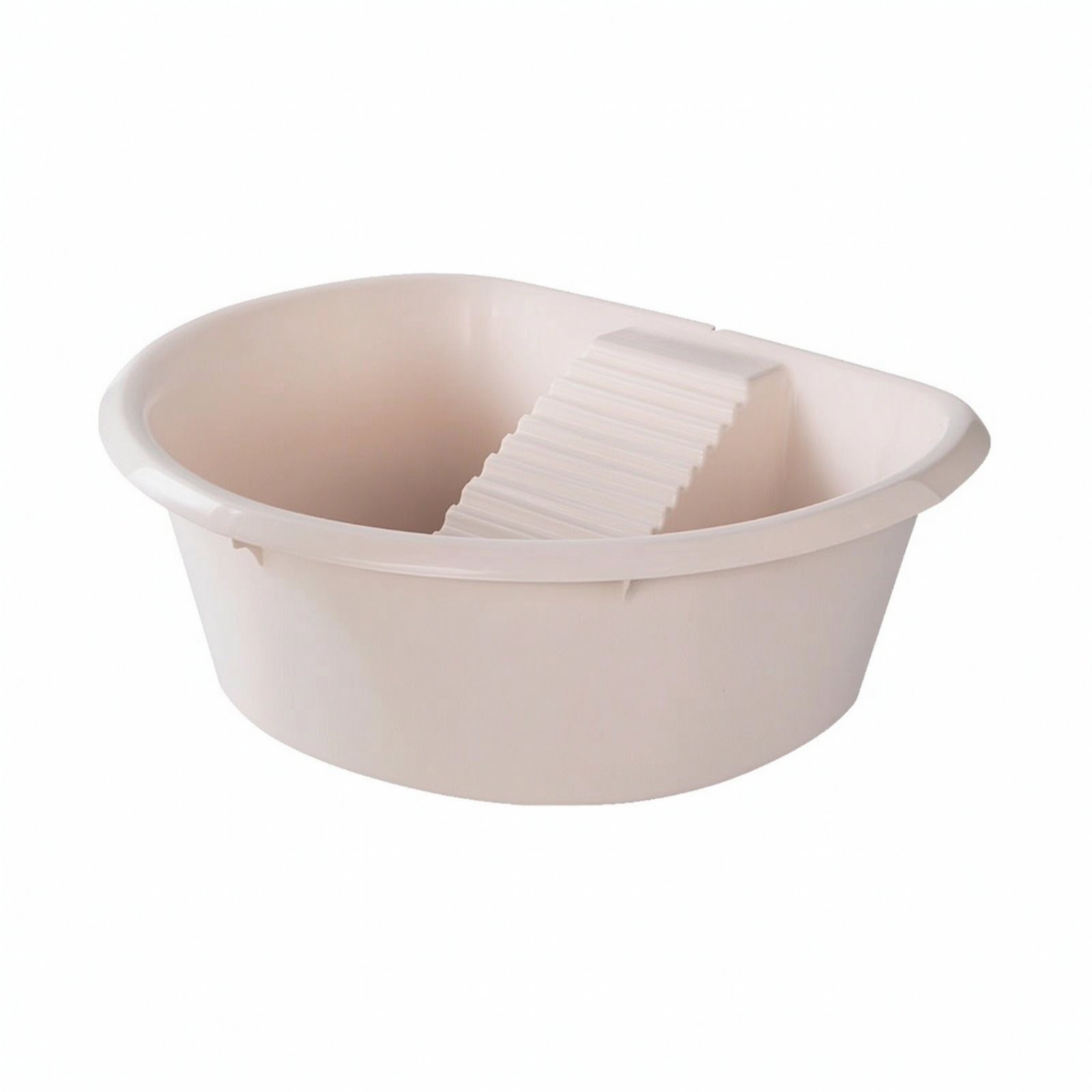 Laundry Basin with Washboard – Beige