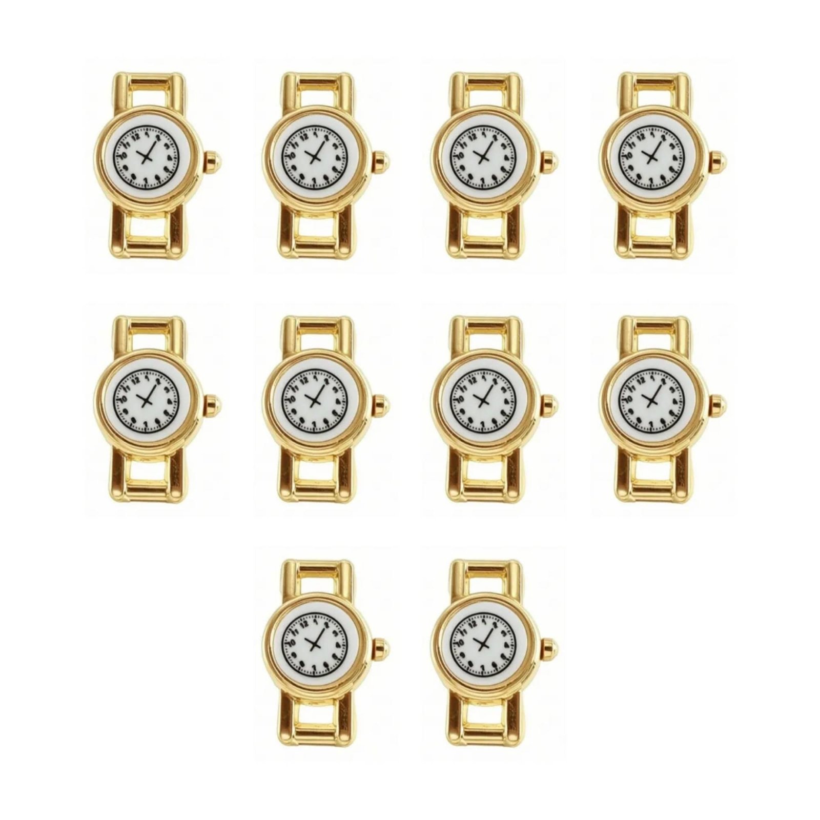 10-Piece Metal Miniature Watch