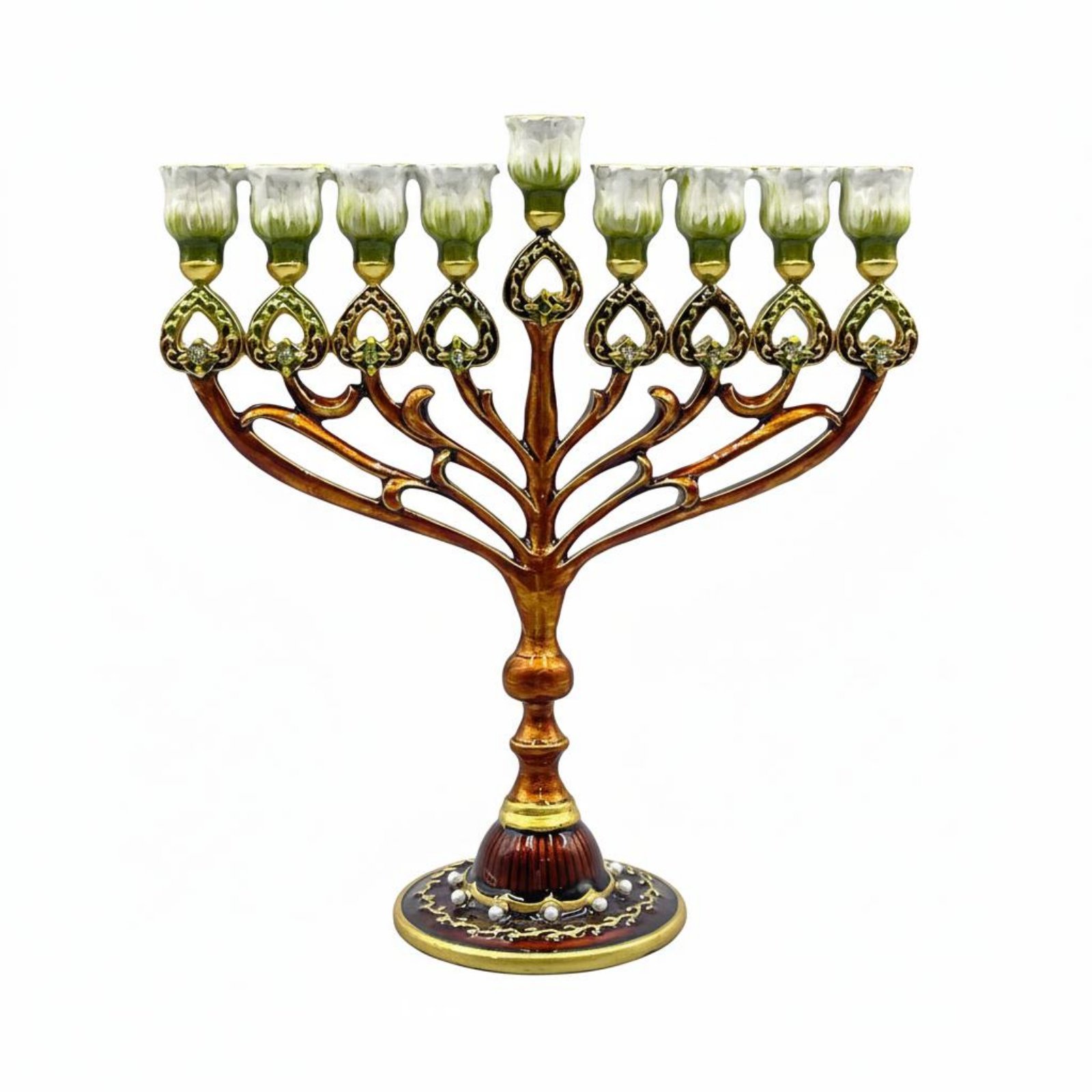 Metal Menorah 9 Branch