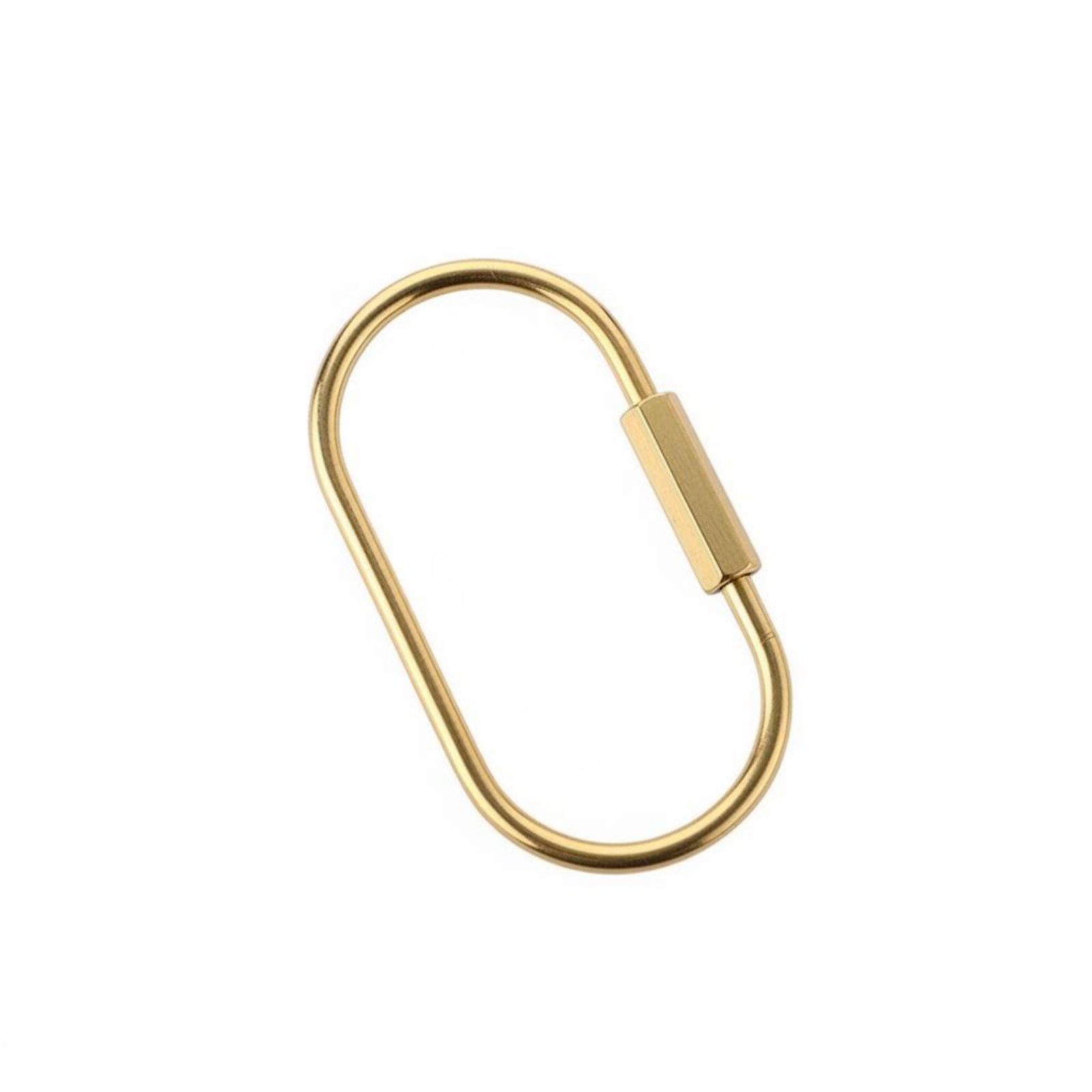 Brass Screw Lock Keychain
