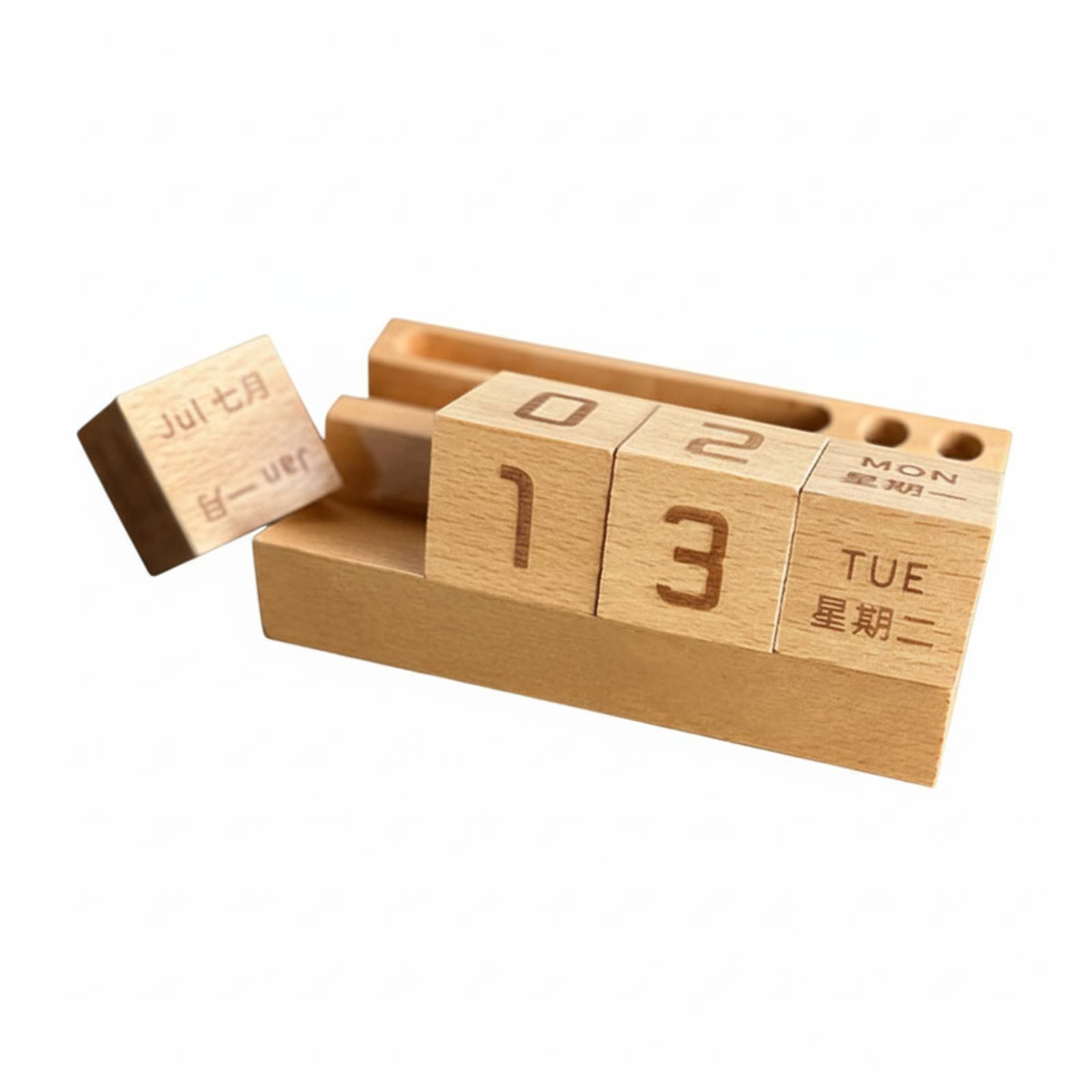 Beech Wood Perpetual Calendar