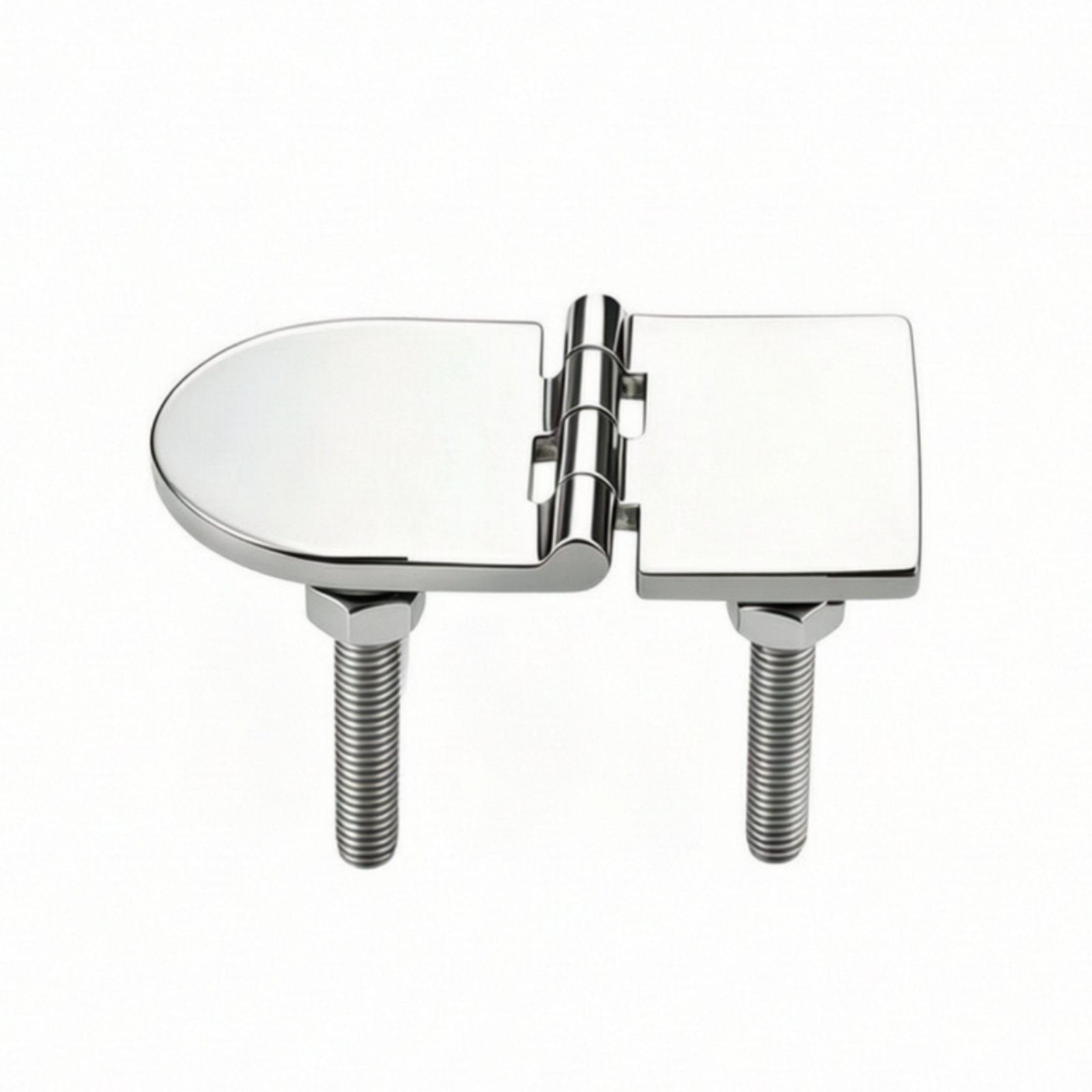 Set of 5 Stainless Steel Oval Hinge