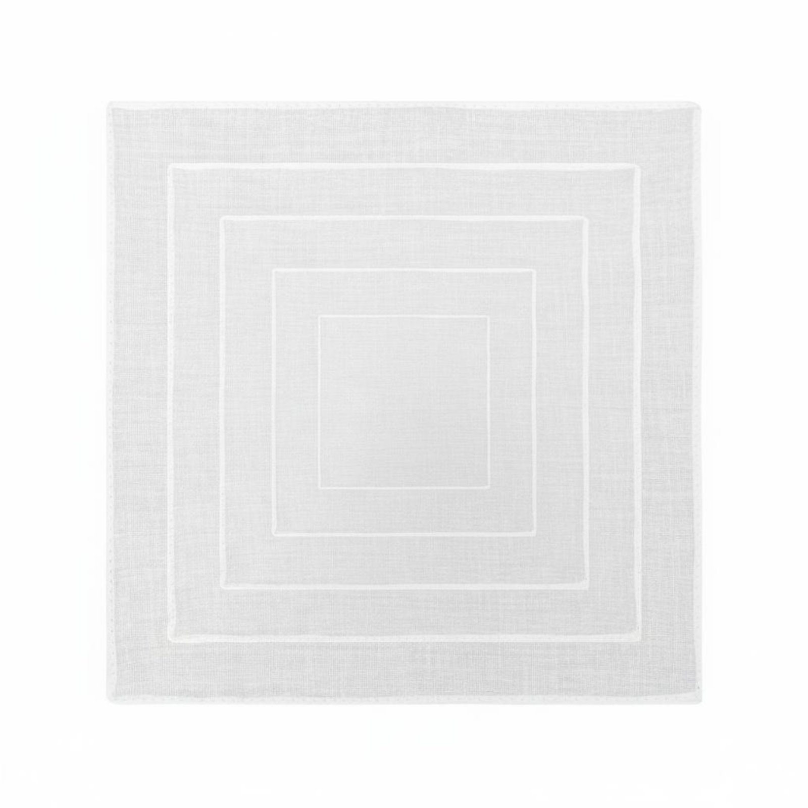 Hemmed White Handkerchief