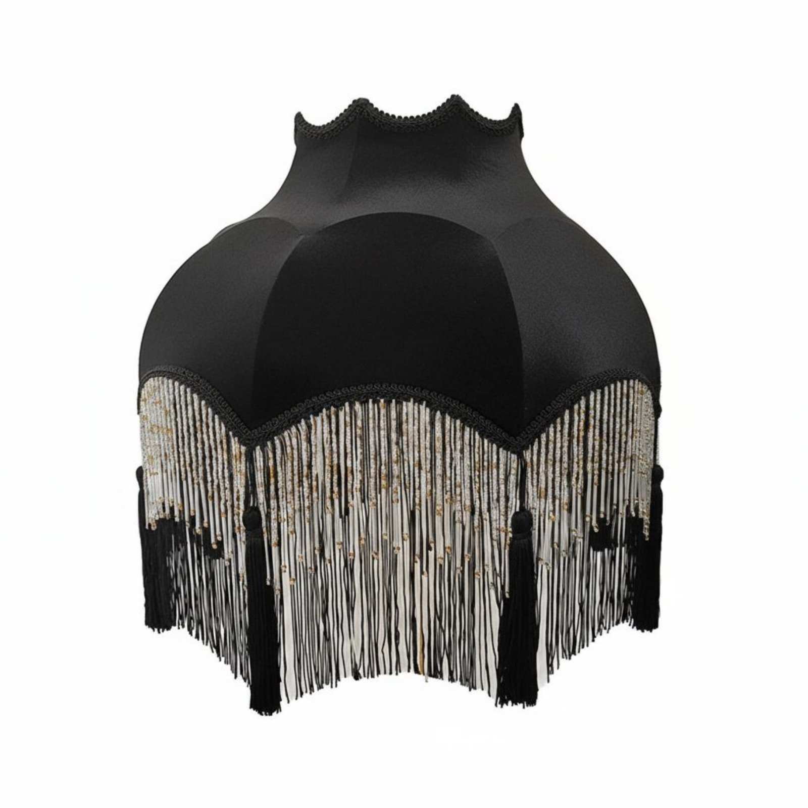 Black Velvet Fringe Shade