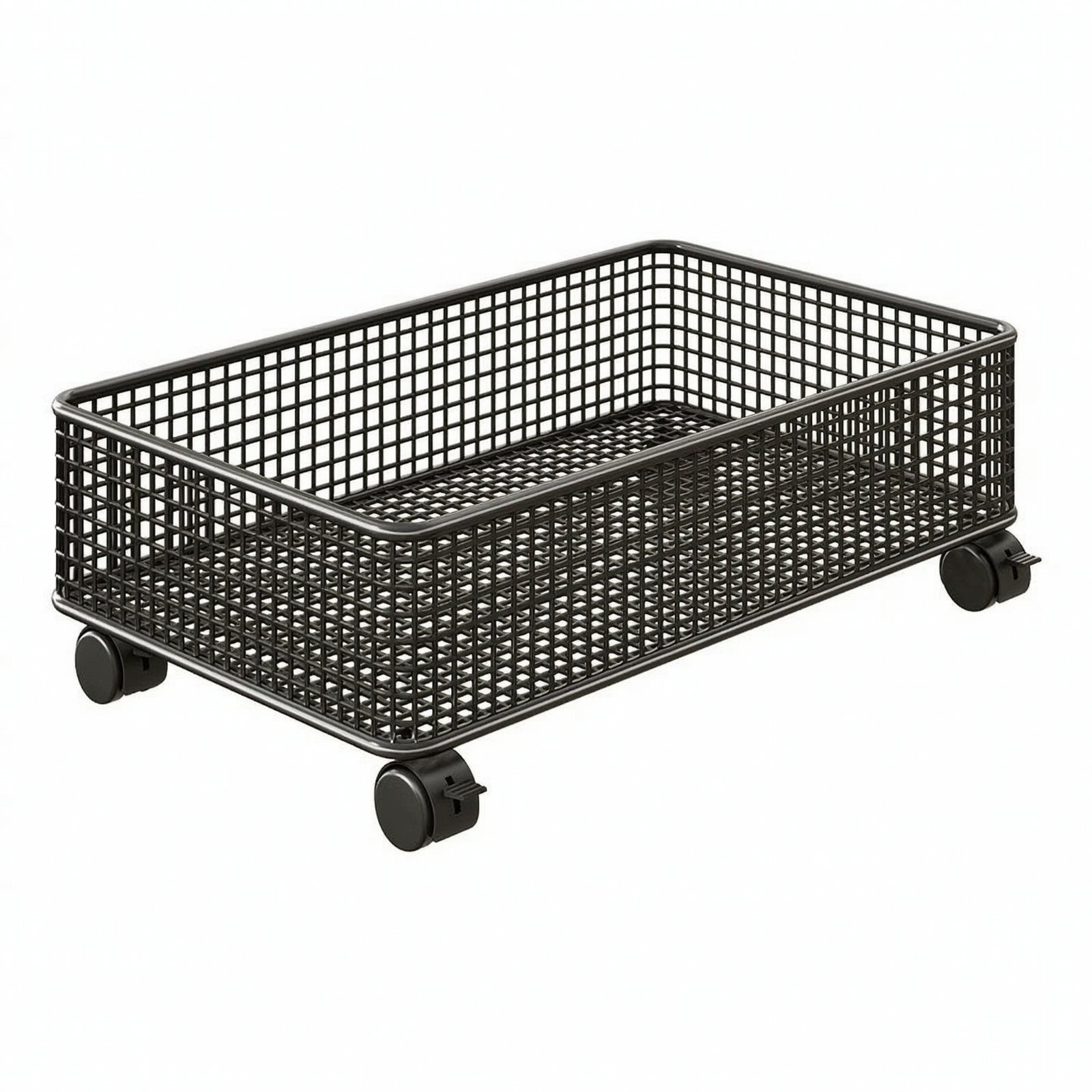 Iron Storage Basket with Wheels