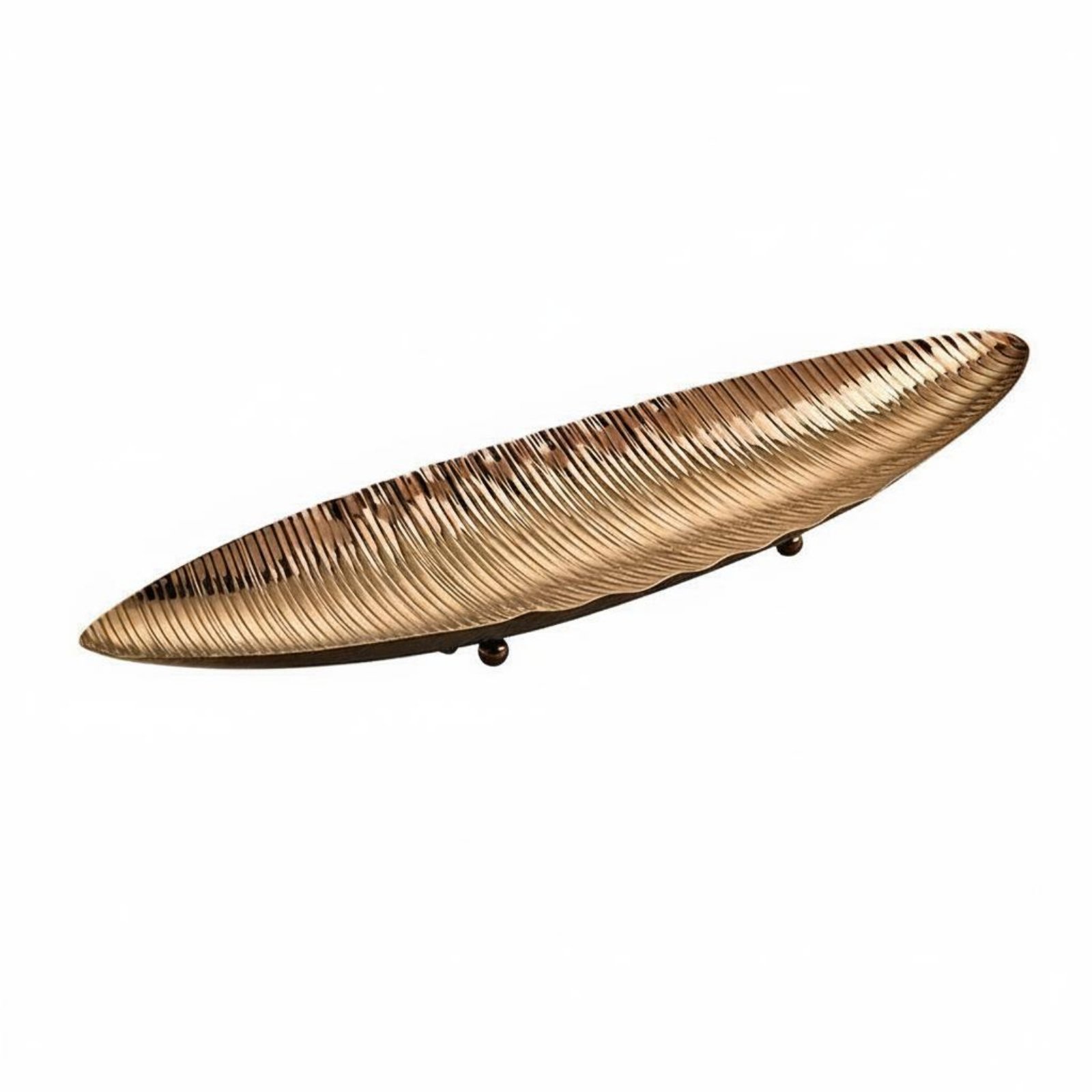 Stainless Steel Serving Dish – 470x140x60mm Striped