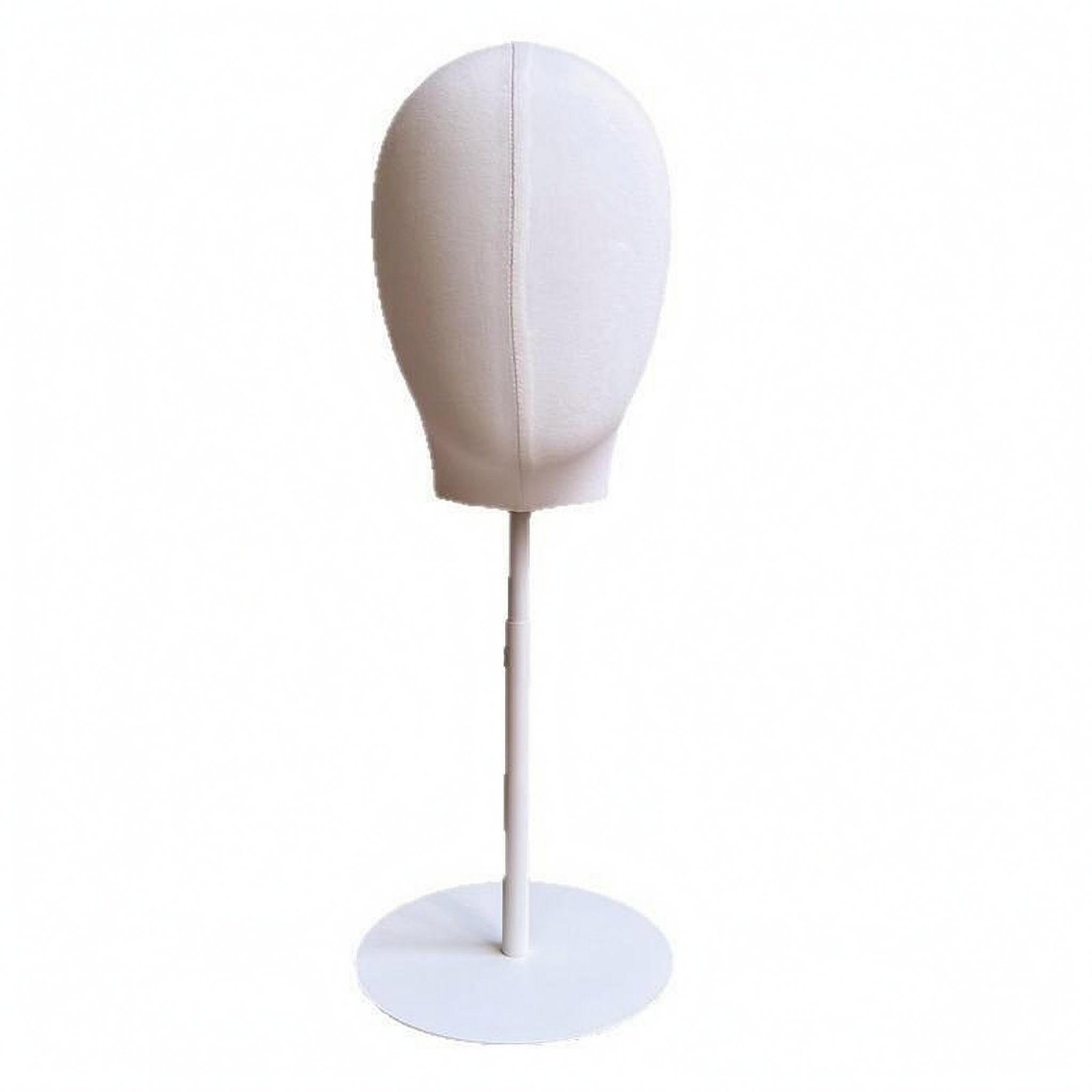 Adjustable Mannequin Head Stand – White Adj Base