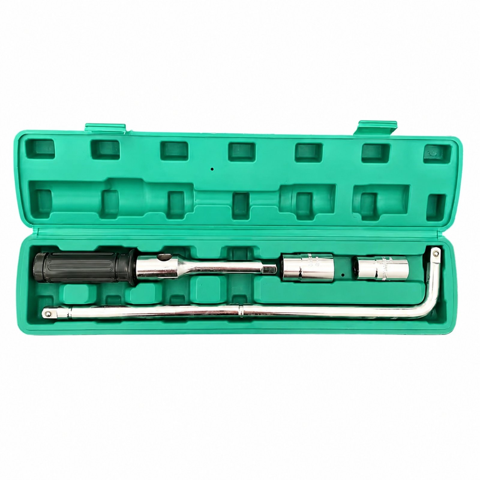 Wheel Lug Wrench with Socket Attachments