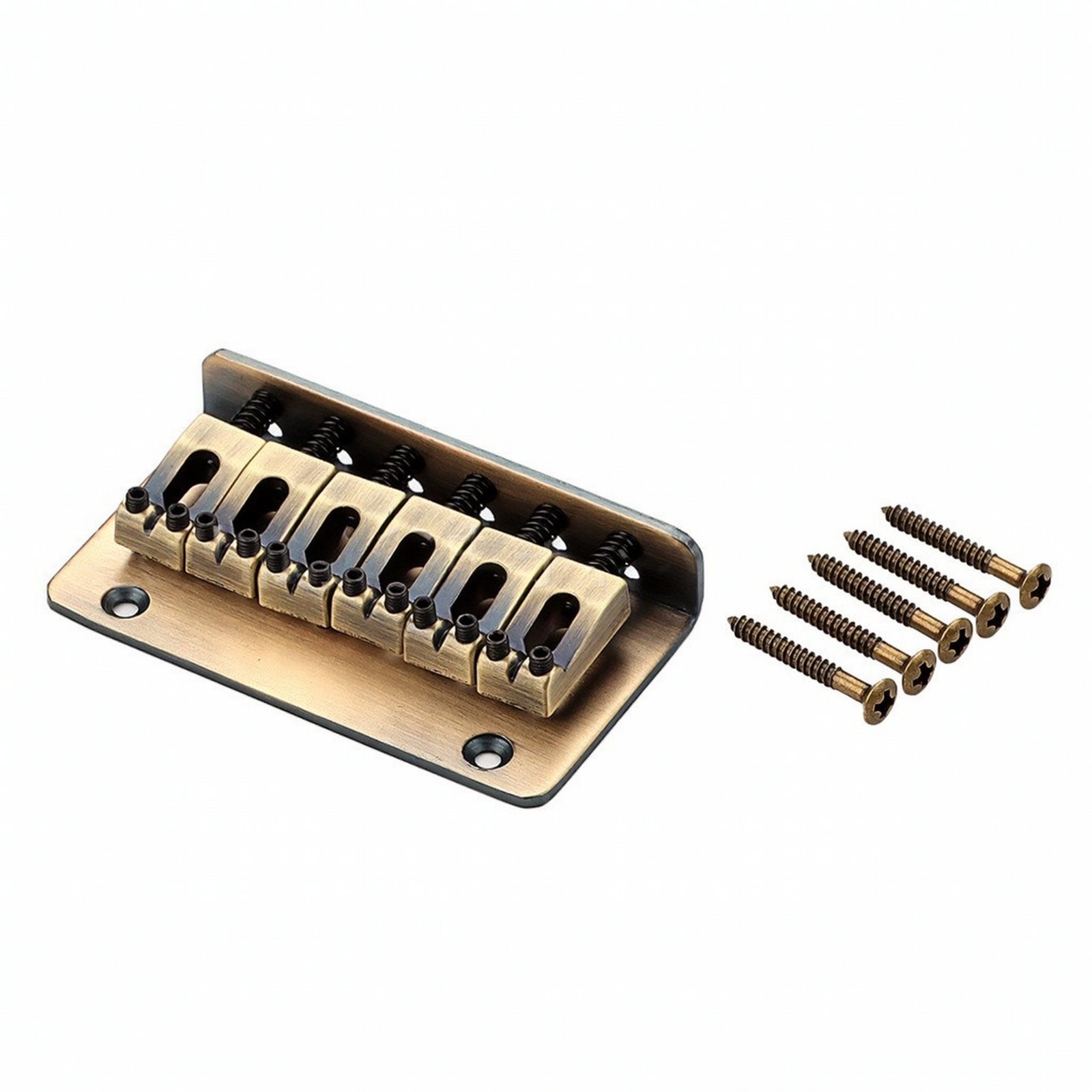 Adjustable Six-String Guitar Bridge