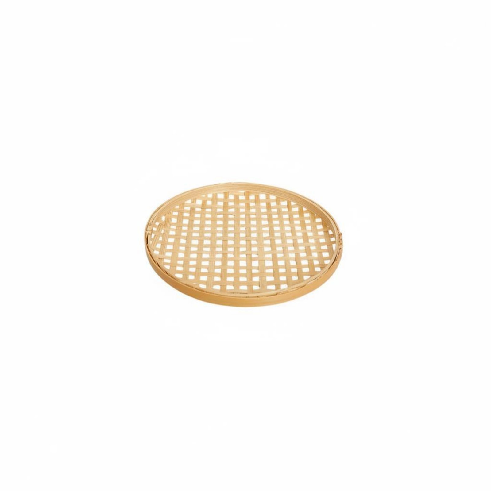 Bamboo Serving Basket Round