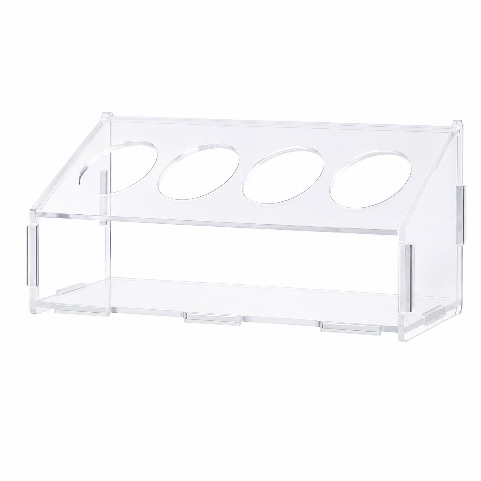 Transparent Quail Feeder