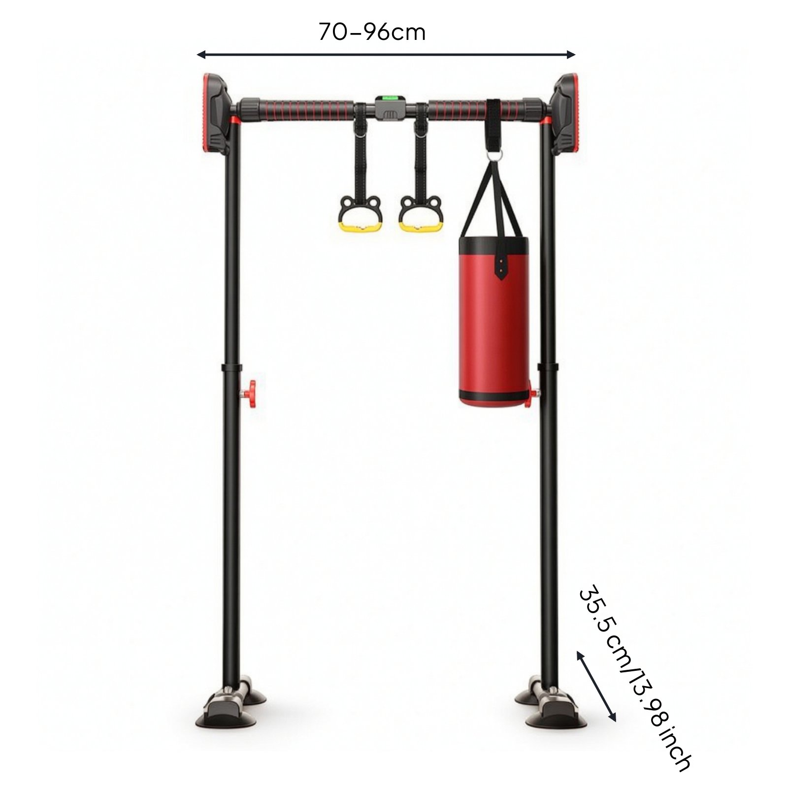 Doorway Pull-Up Bar – 70-96cm, Bar-ring-bag