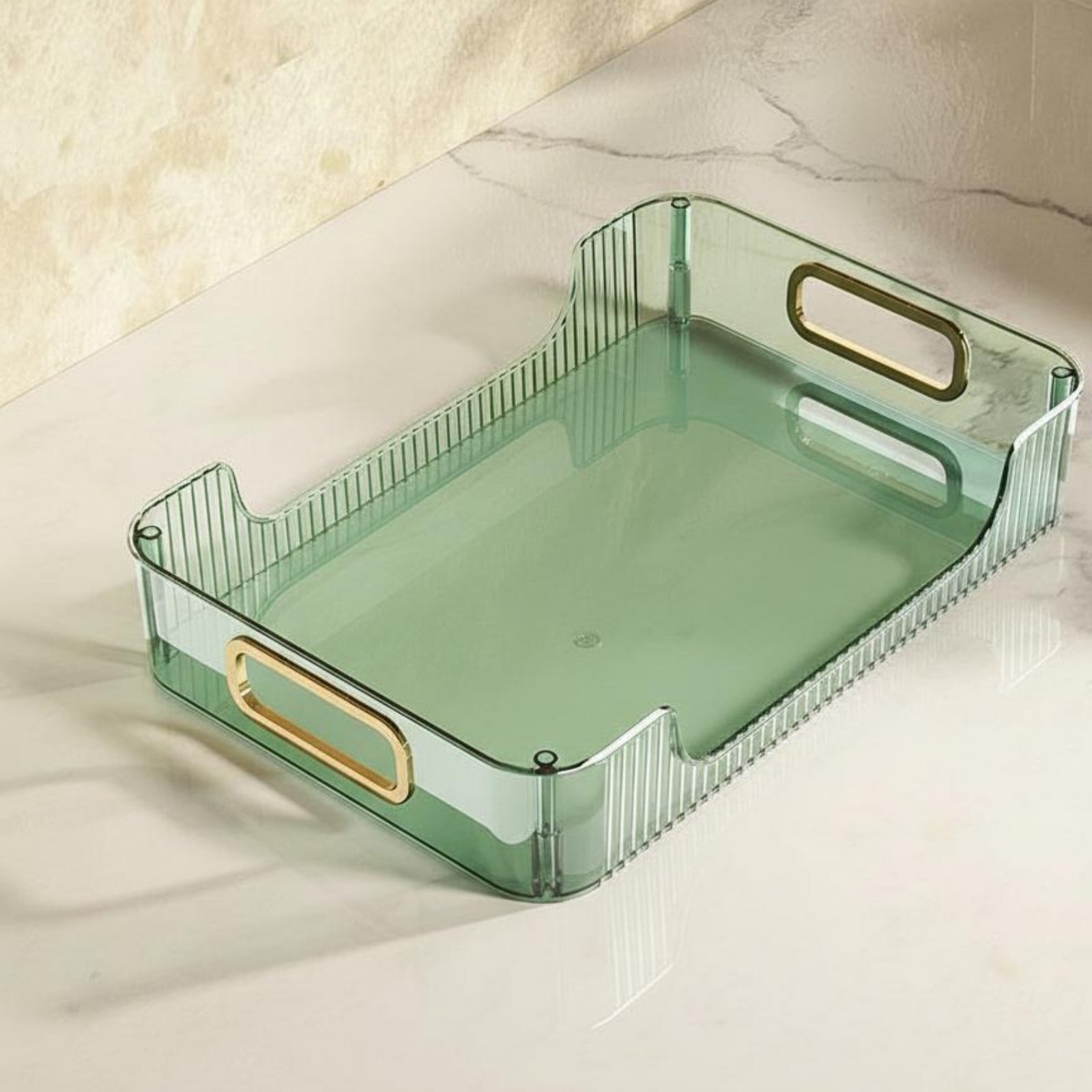 Rotating Makeup Organizer – Green, 1-tier