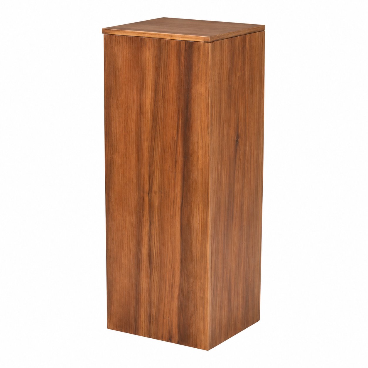 Wooden Swing-Lid Trash Can