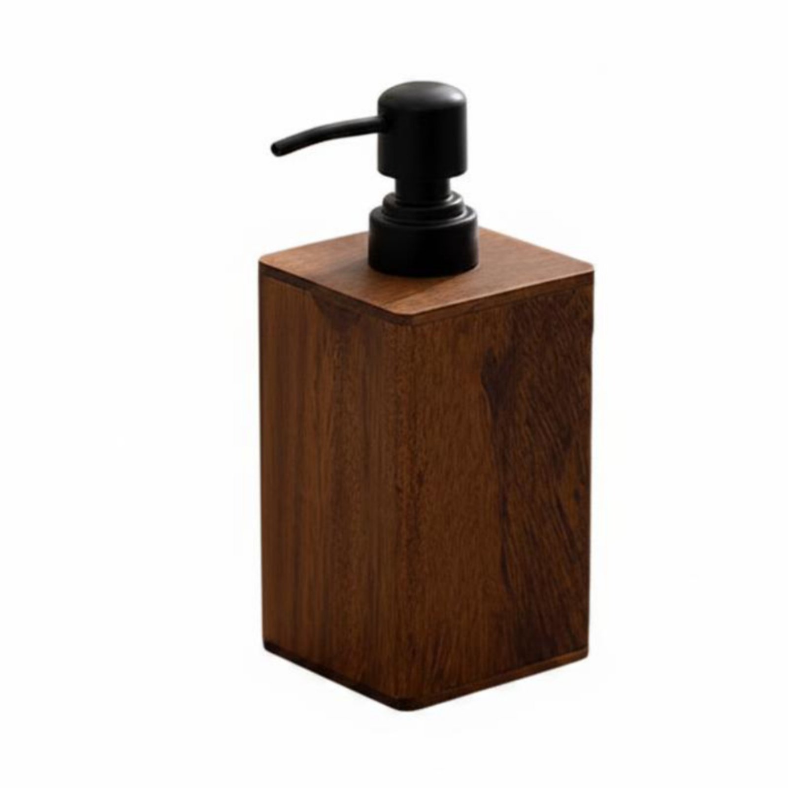 Walnut Wood Lotion Dispenser – 200ml, Square