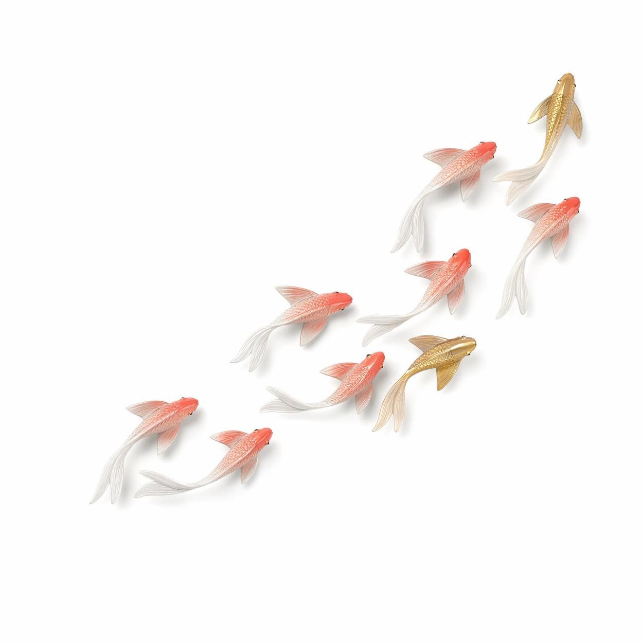 3D Koi Fish Wall Decor