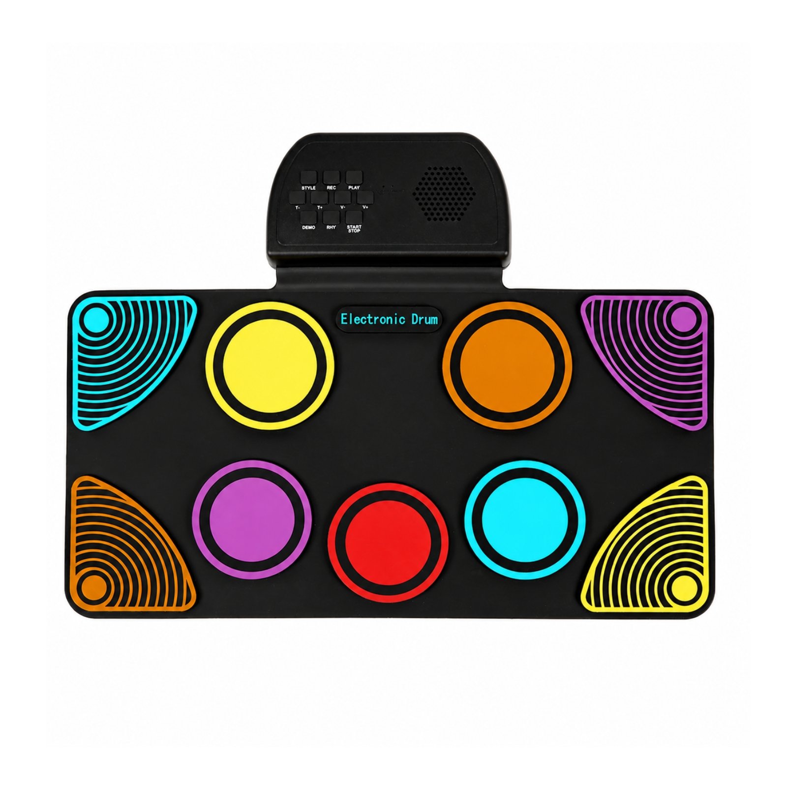Electronic Drum Pad with Built-In Speaker