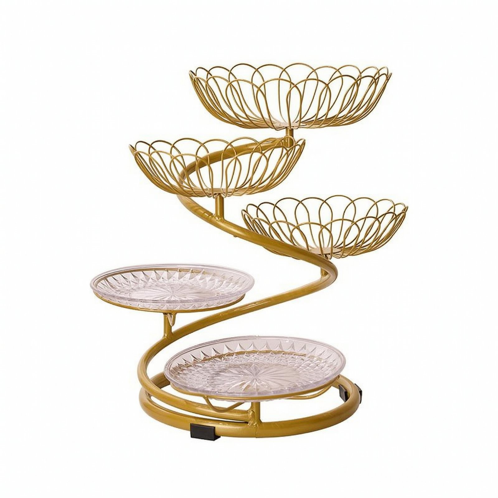 Spiral Fruit Basket Stand