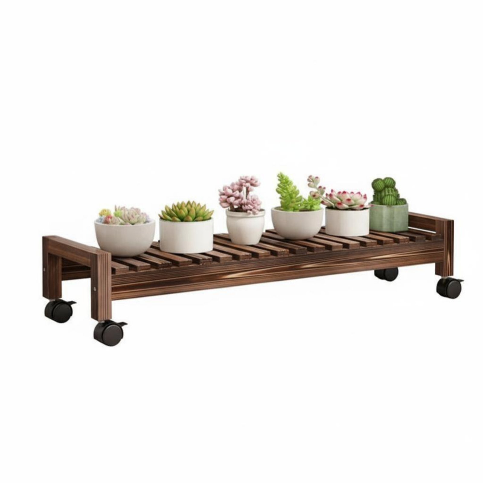 Rolling Tiered Planter Rack