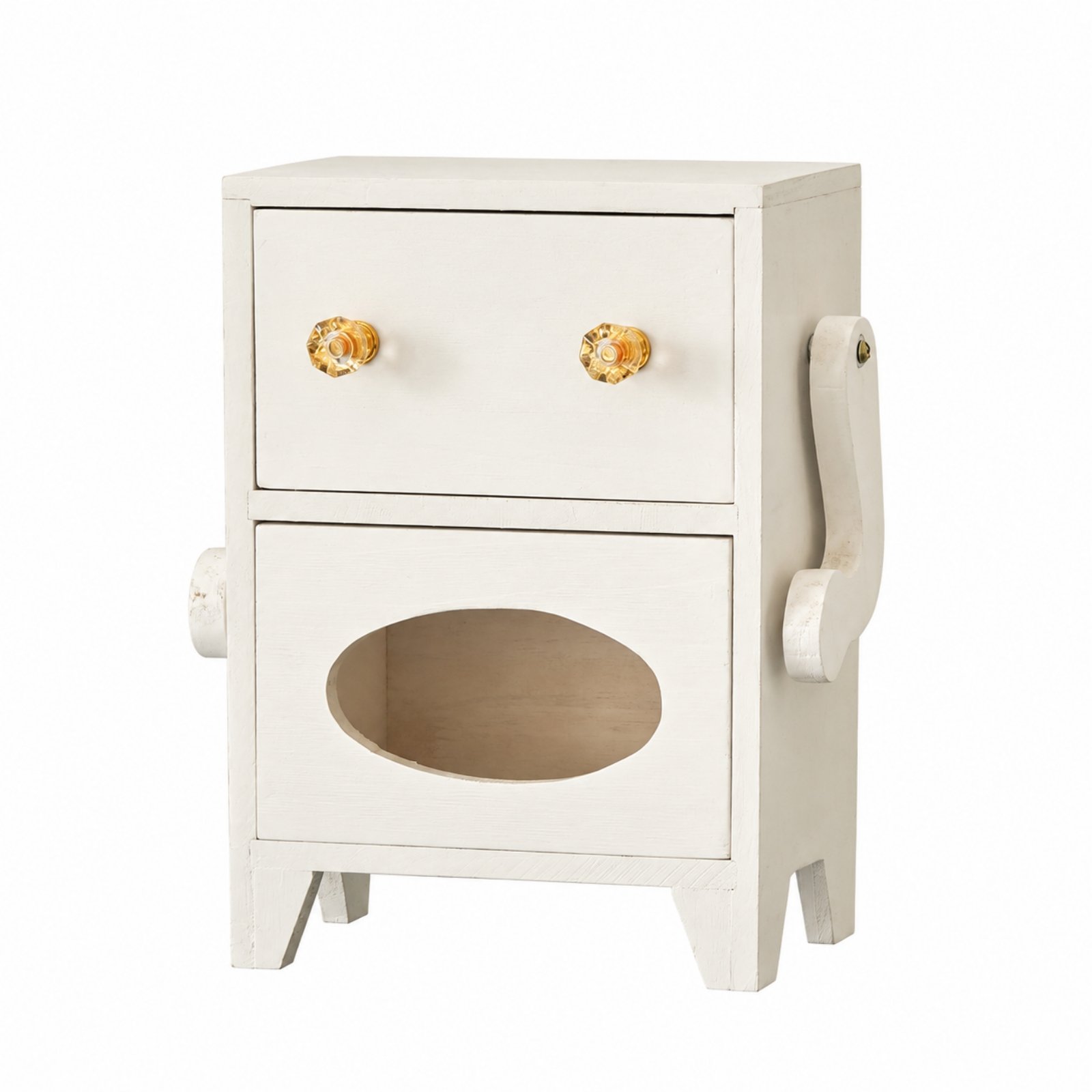 Robot Wooden Tissue Box