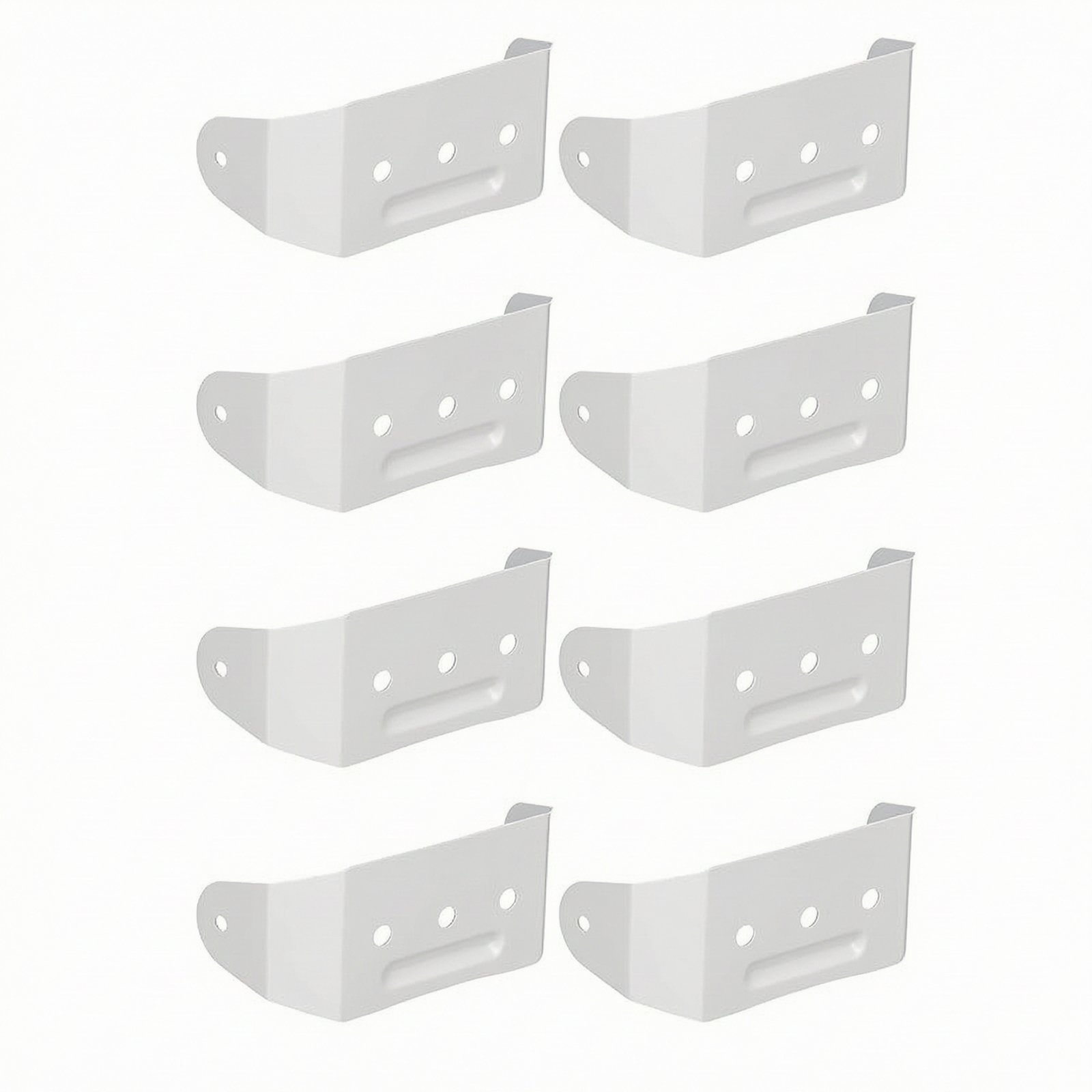 8-Piece White Downspout Strap