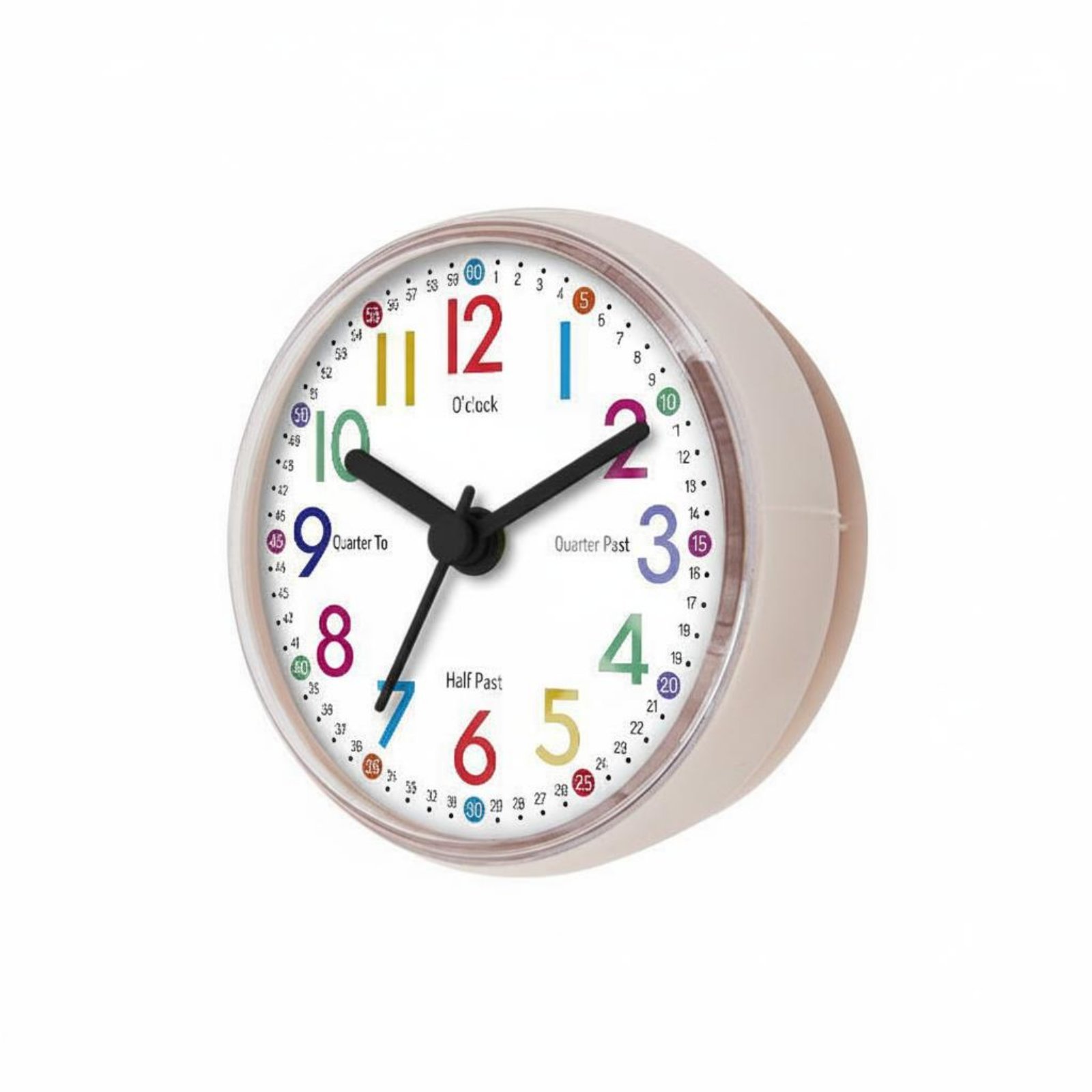 Waterproof Wall Clock – White, Study Time