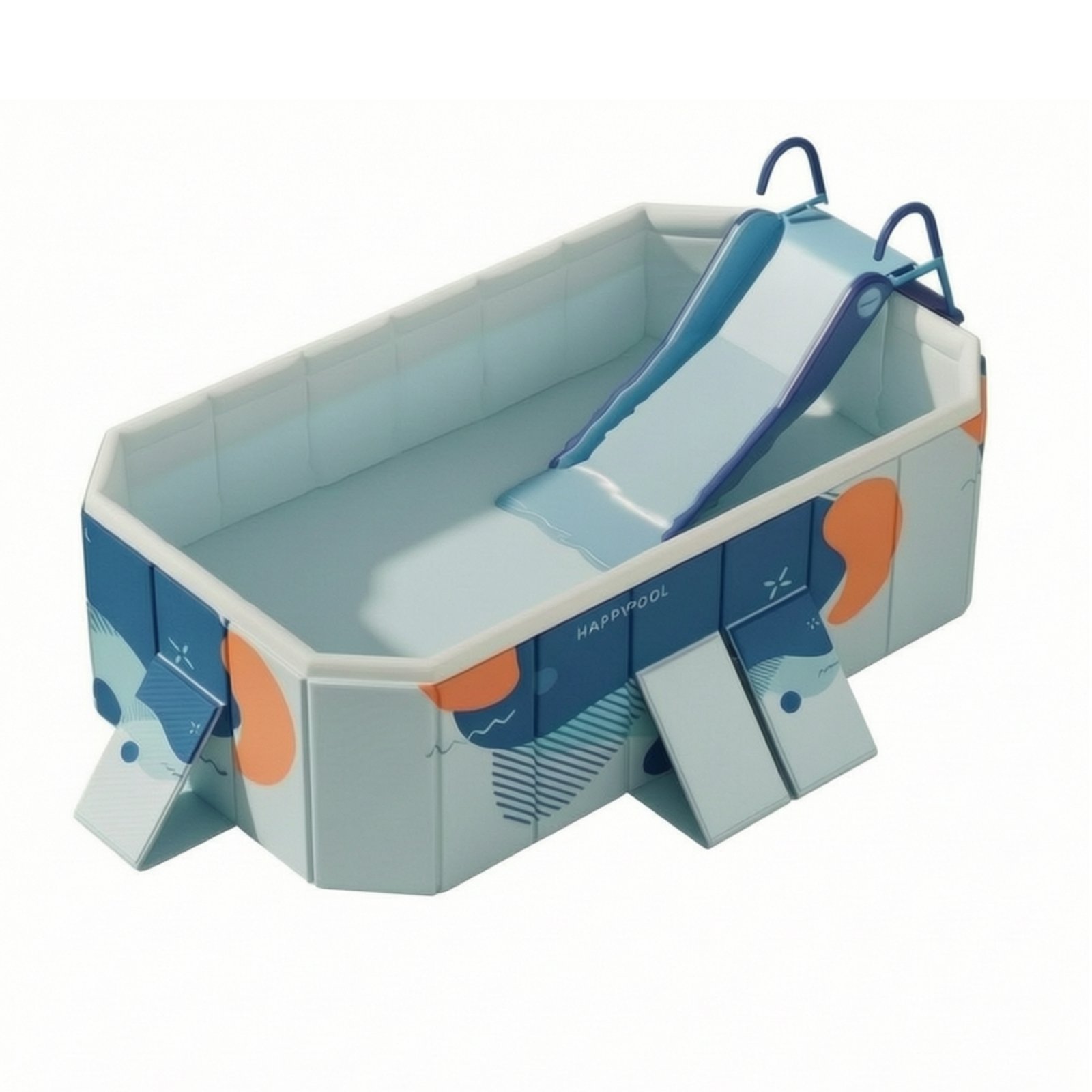 Foldable Pool with Slide