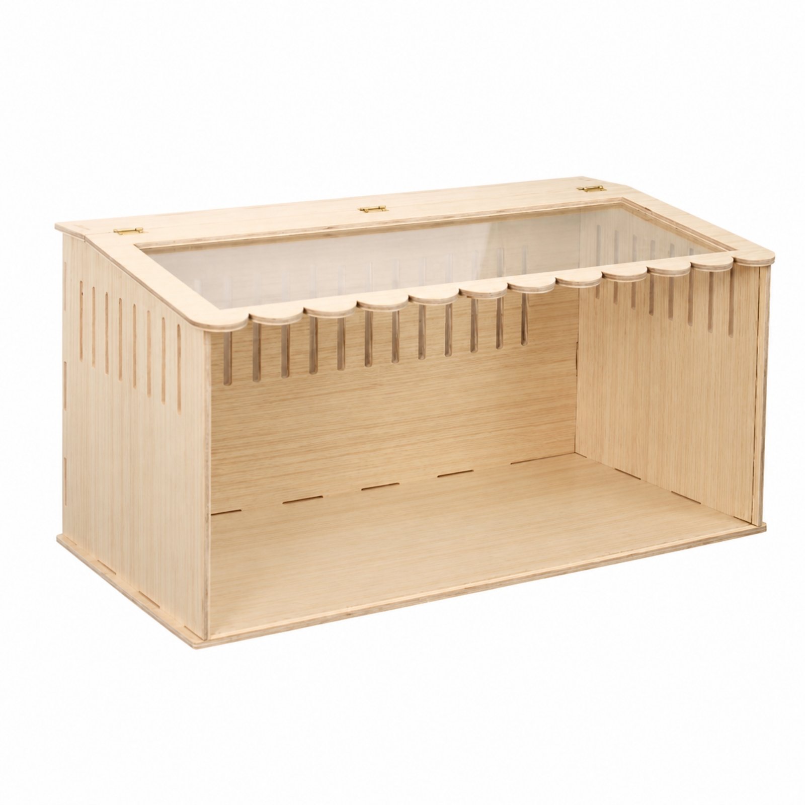 Small Pet House with Hinged Top Cover