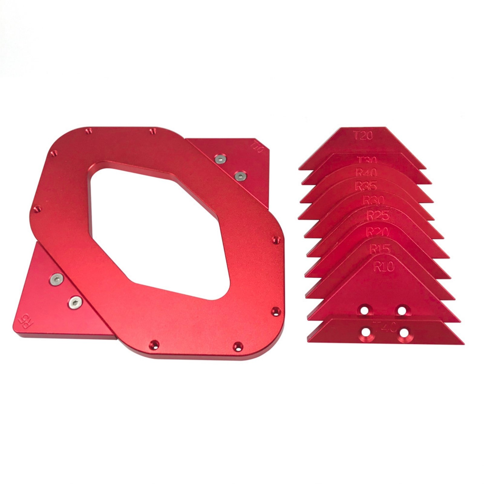 Router Corner Template Interchangeable Plates