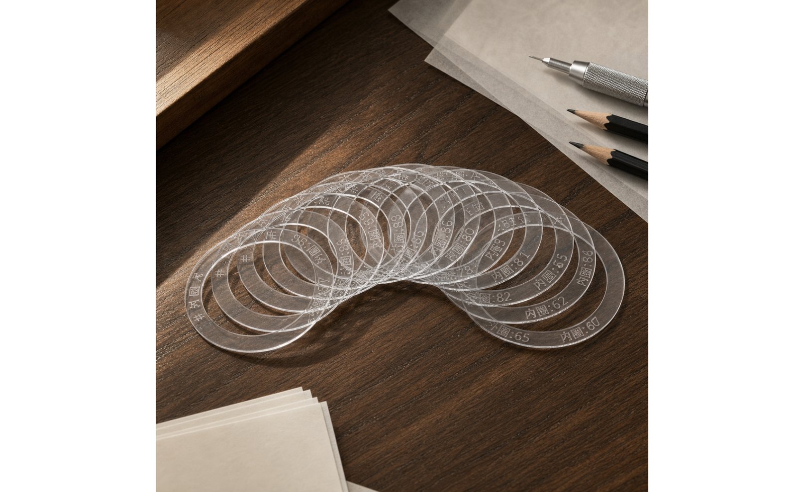 Transparent Bangle Tracing Gauge