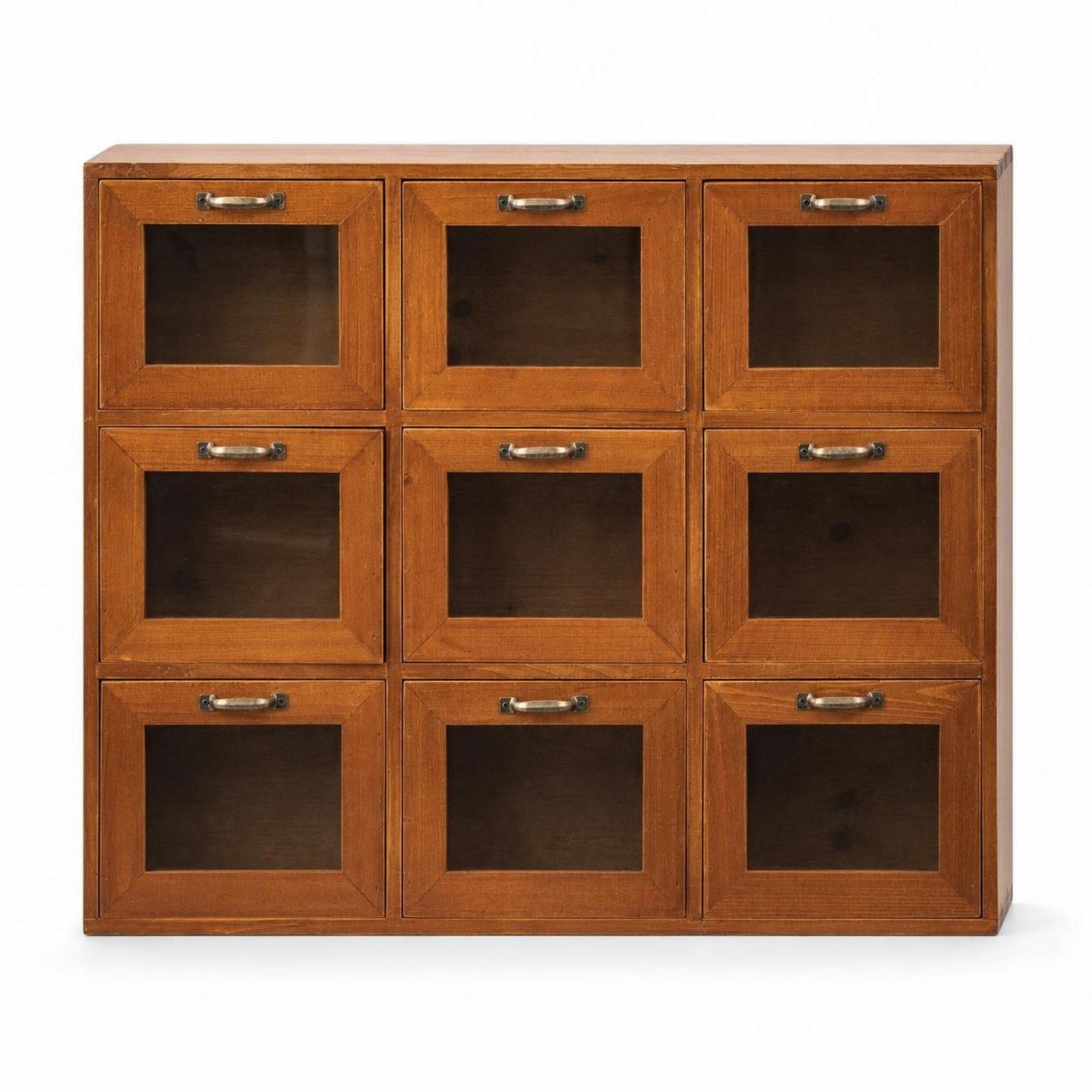 Wooden Desktop Organizer with Drawers – Vintage 9-drawer