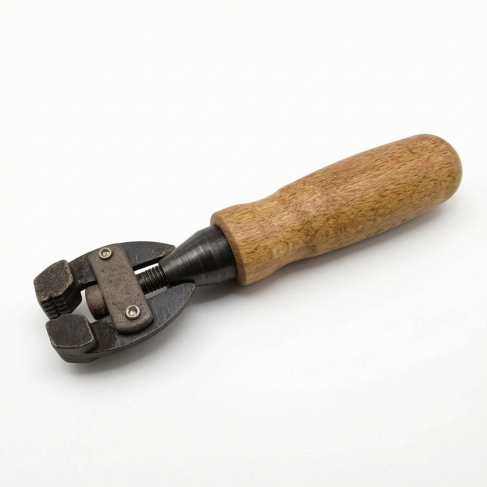 Clamping Tool with Wooden Handle Adjustable Handheld Clamp