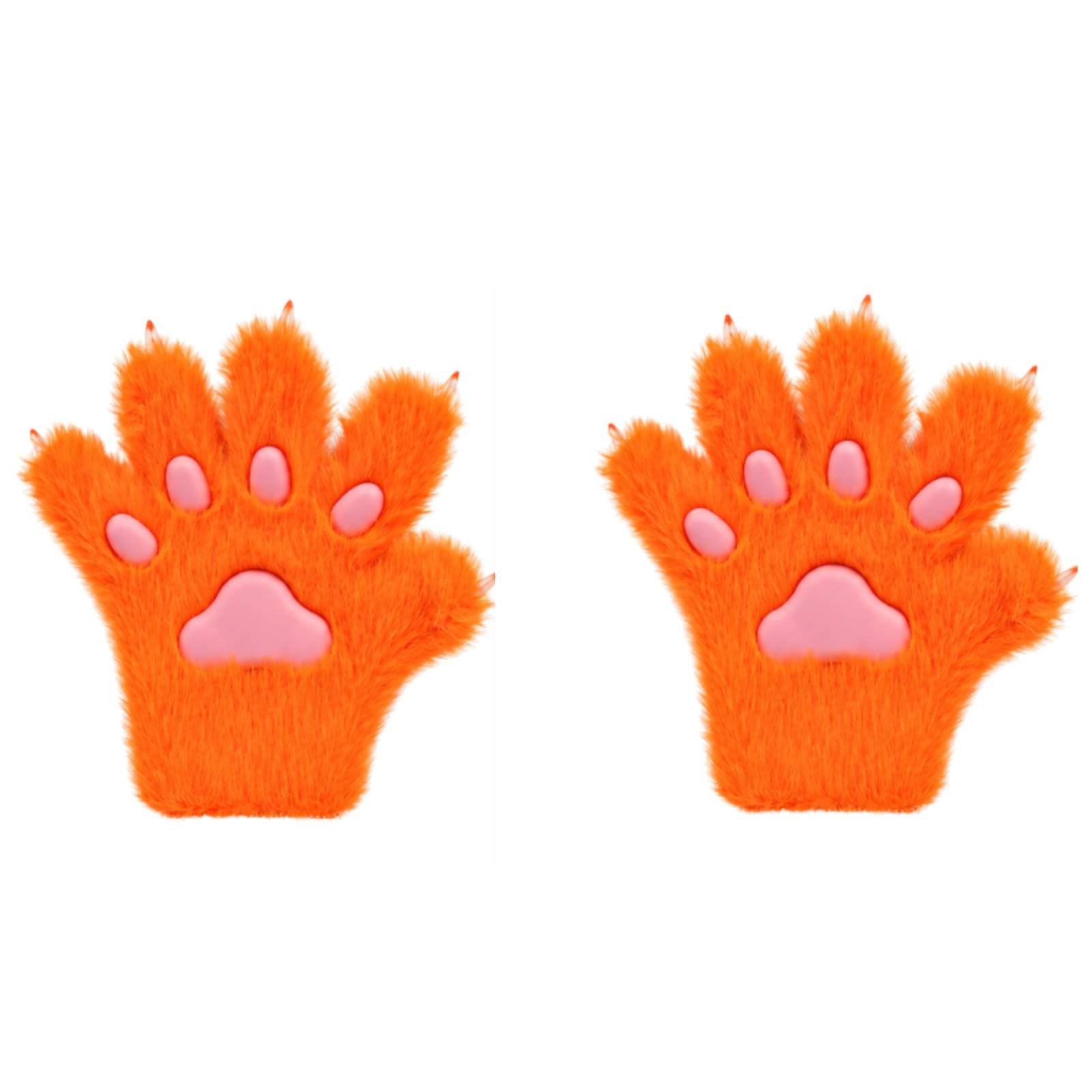 Furry Animal-Paw Costume Gloves