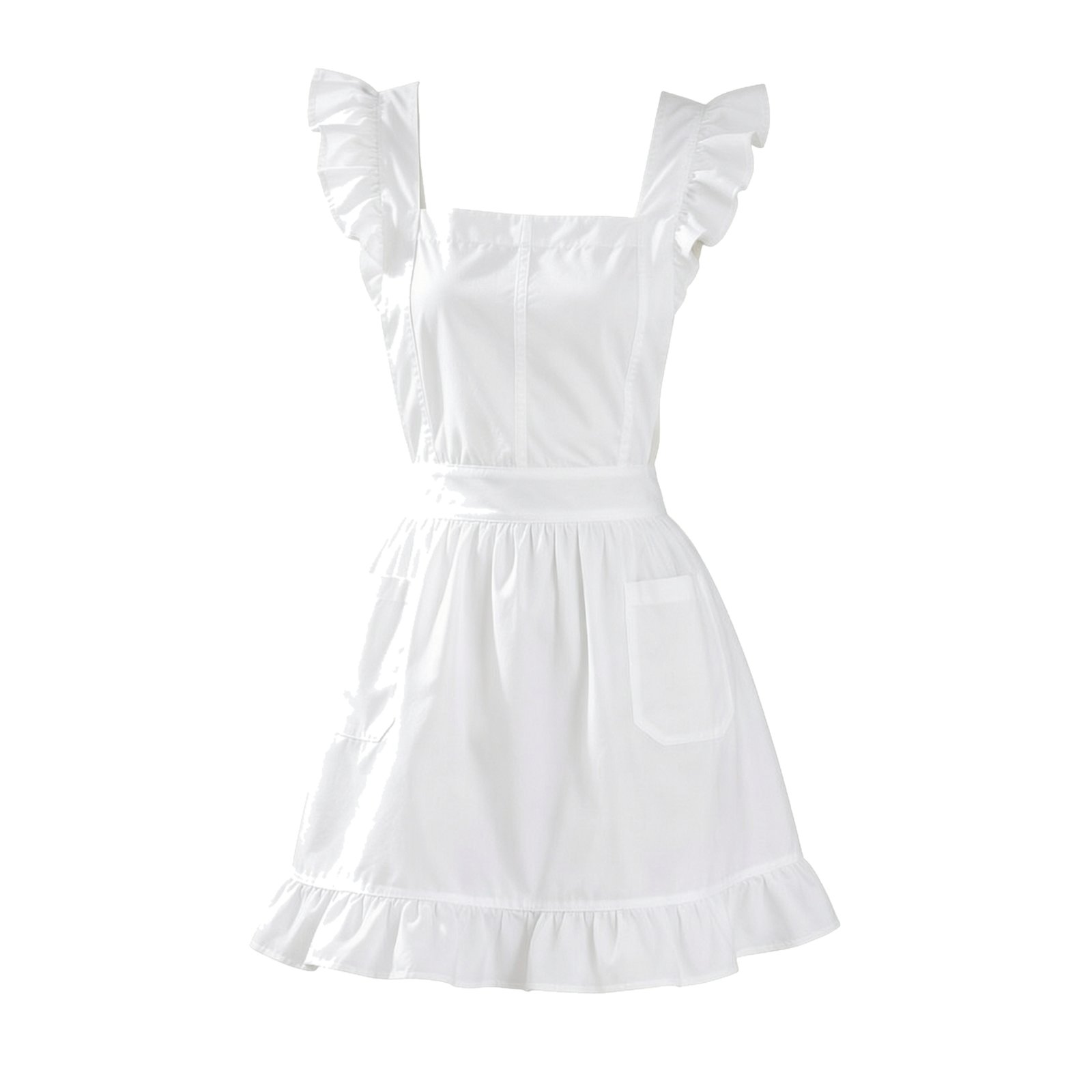 Ruffled Maid-Style Apron