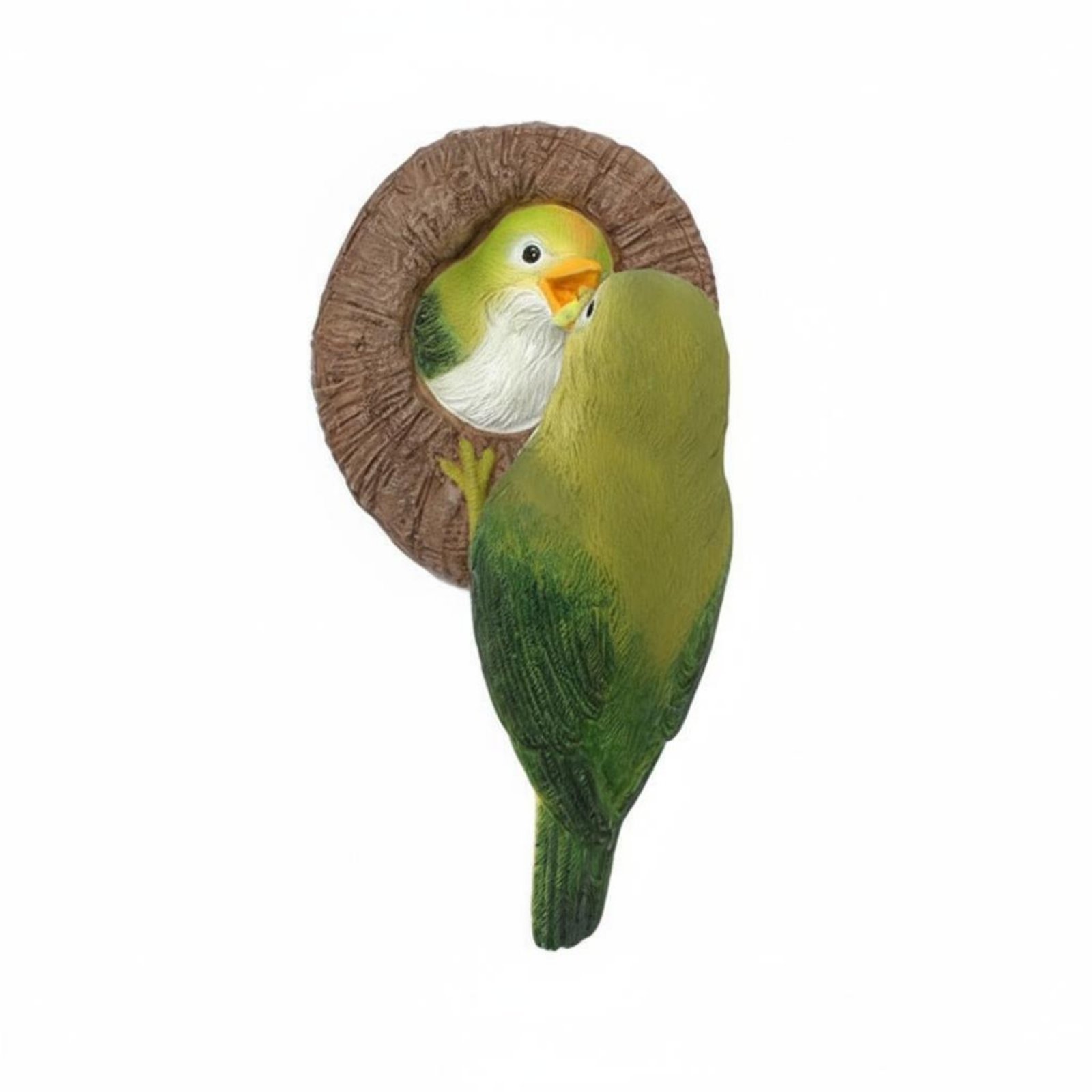 Resin Bird Feeding Statue