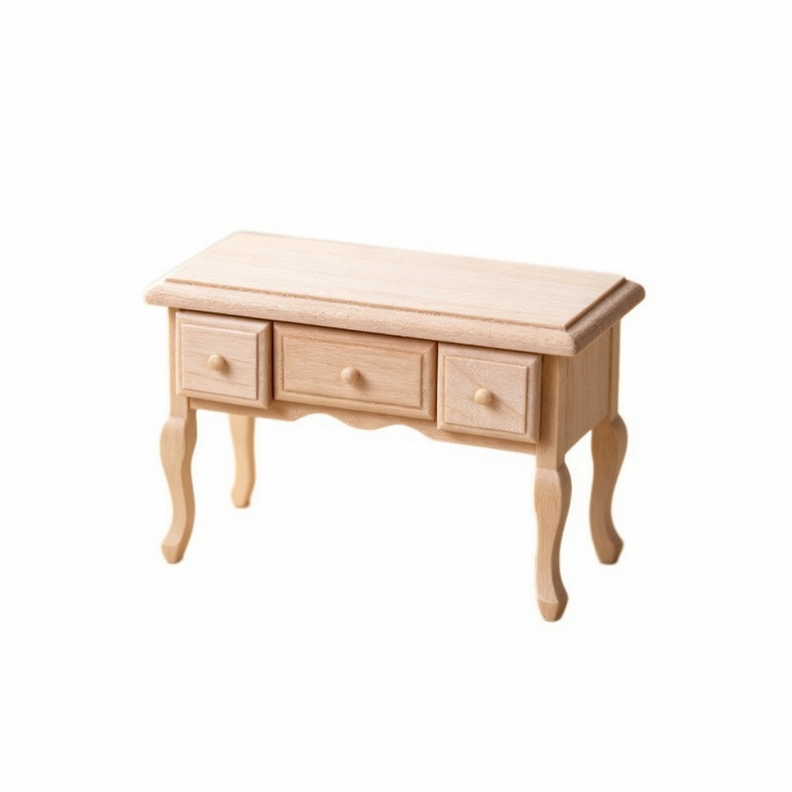1:12 Scale Dollhouse Desk with Drawers