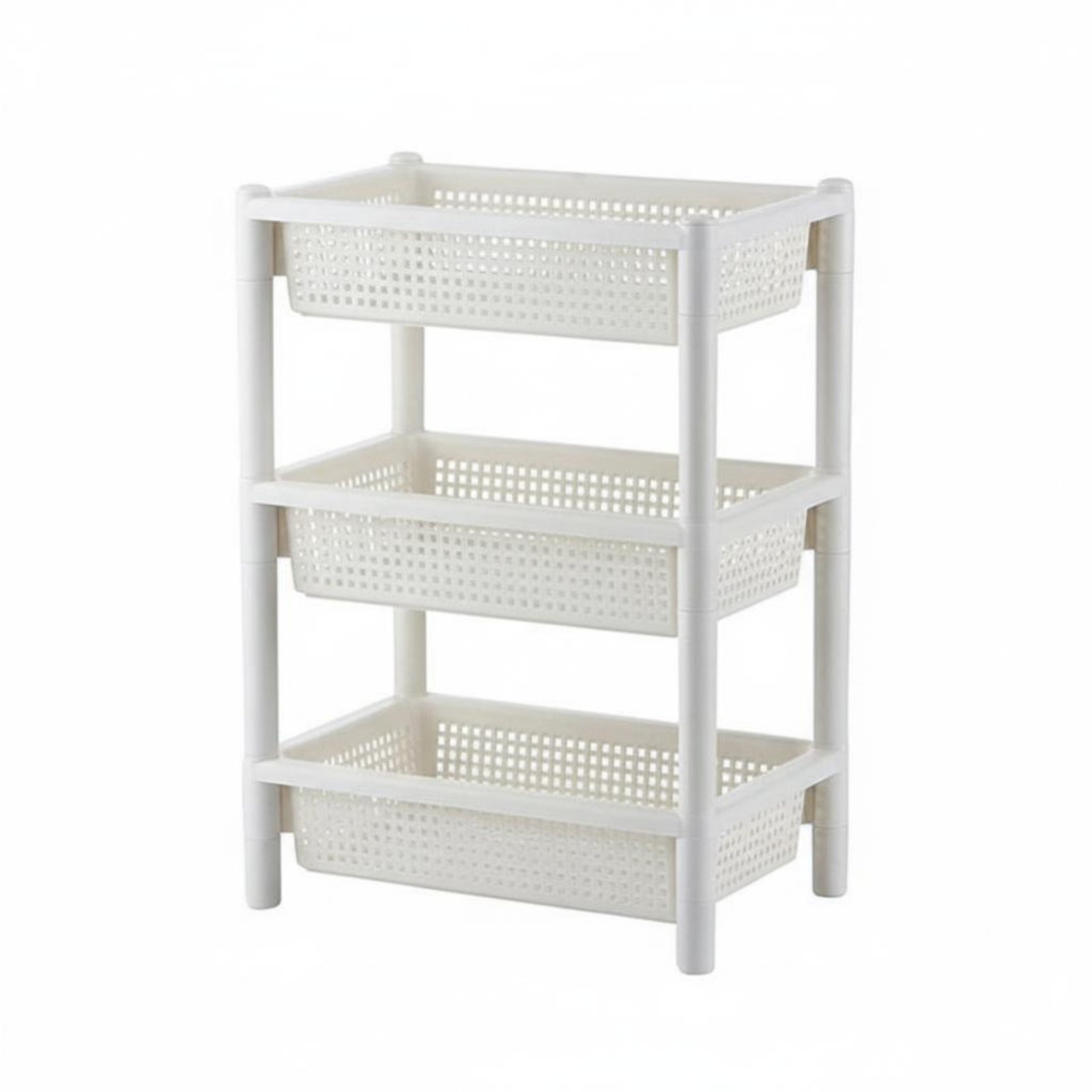 Multi-Tier Rolling Basket Rack