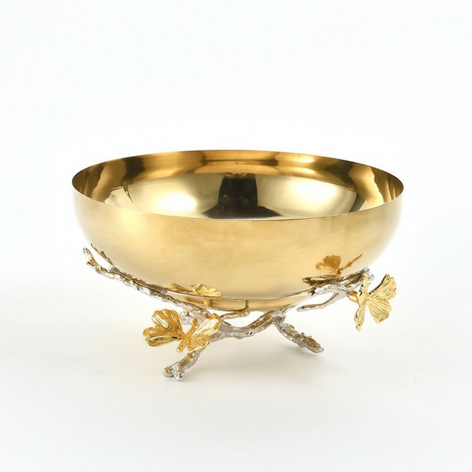 Metal Bowl Butterfly Base