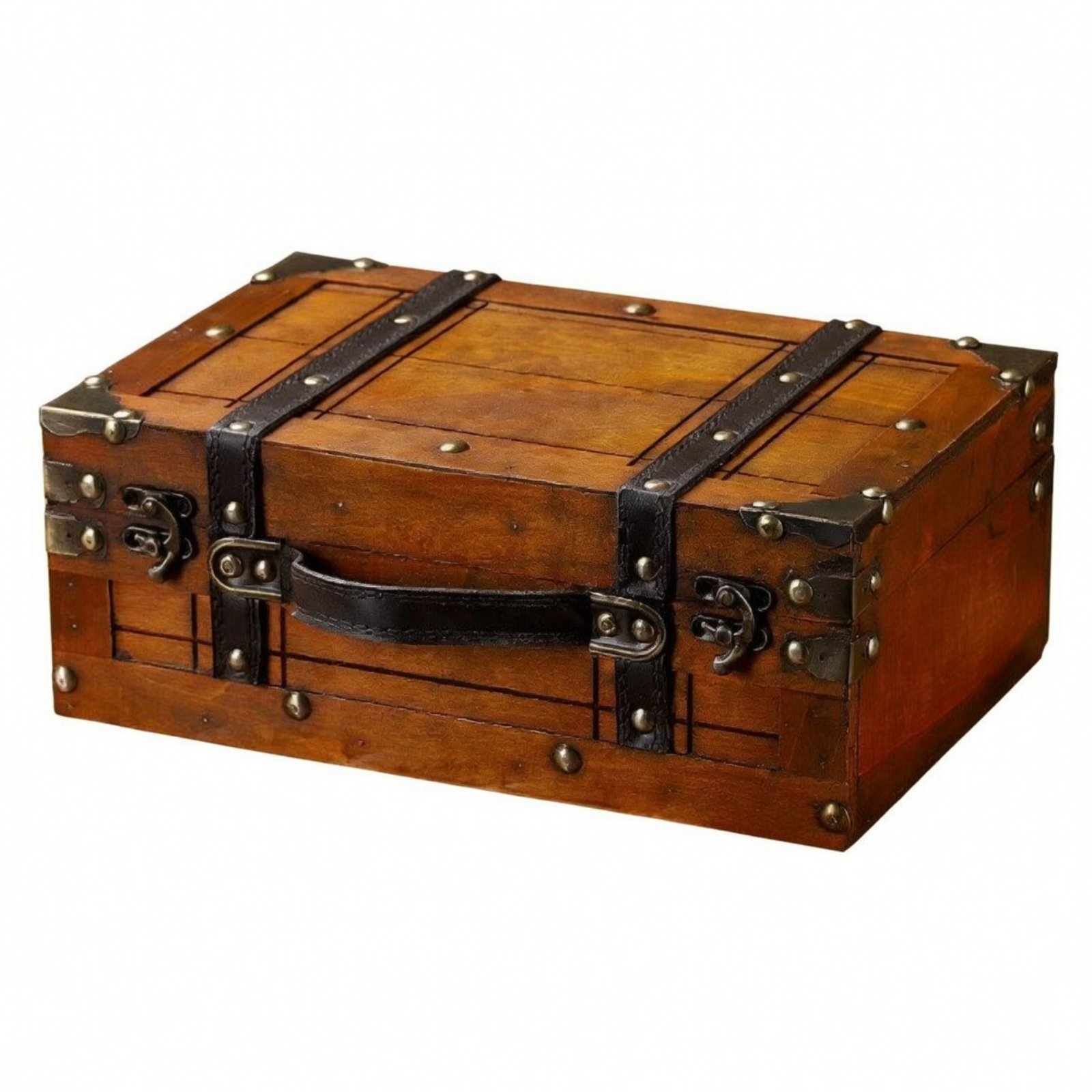 Chinese-Style Wooden Storage Chest