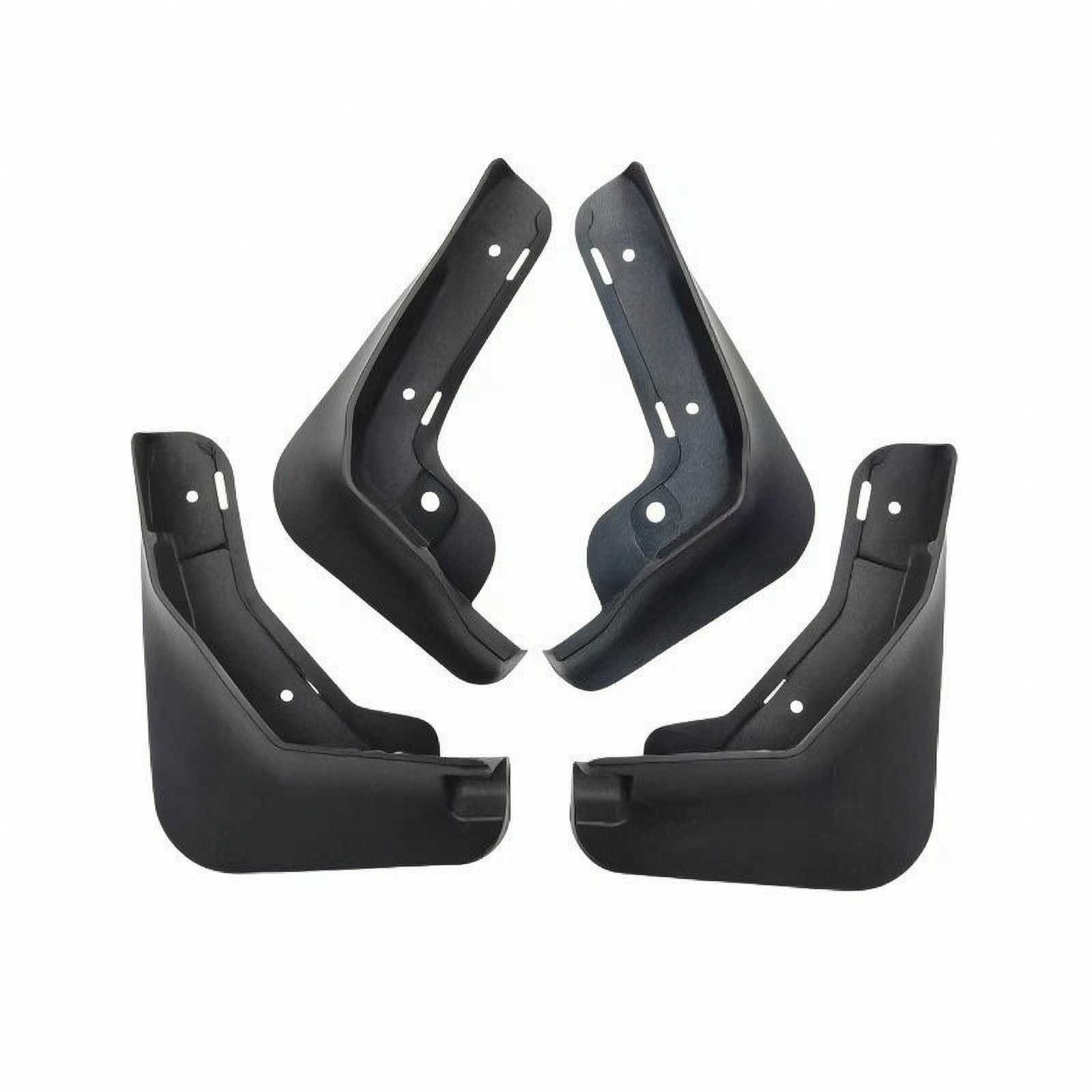 4-Piece Car Mudguards with Clips