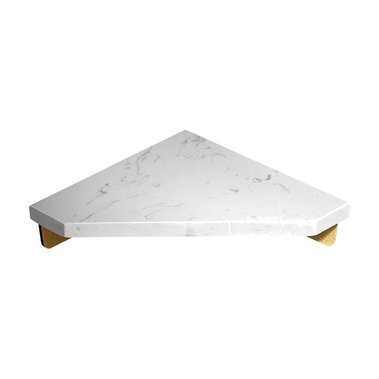 Wall-Mounted Corner Shelf Marble-Patterned