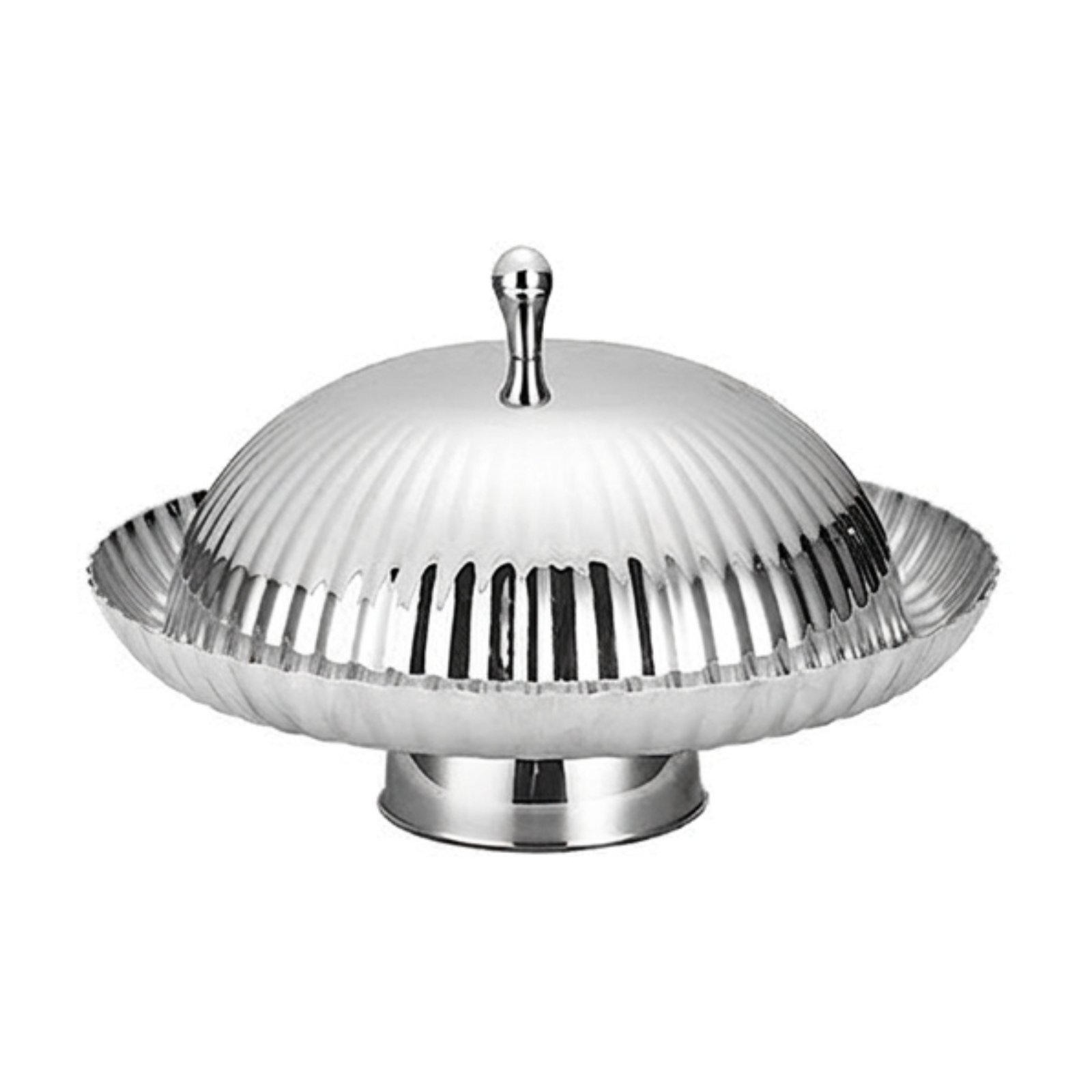 Stainless Steel Cake Stand with Dome