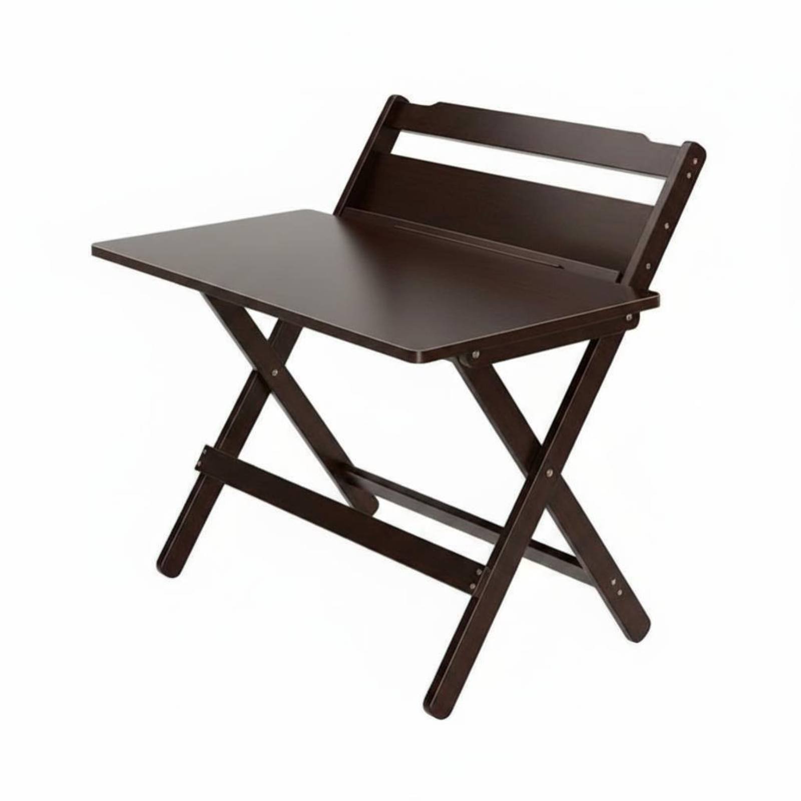 Foldable Workstation with Hutch