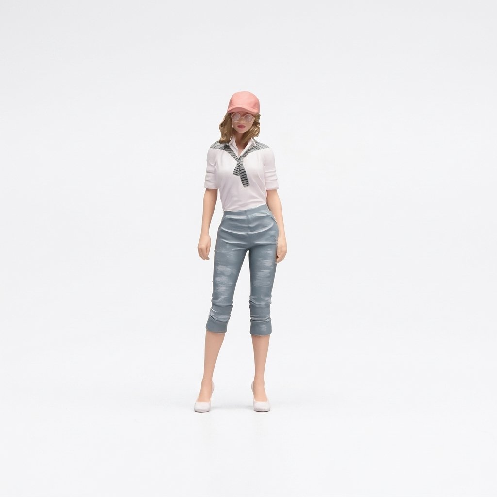 Hand-Painted Female Figure Model