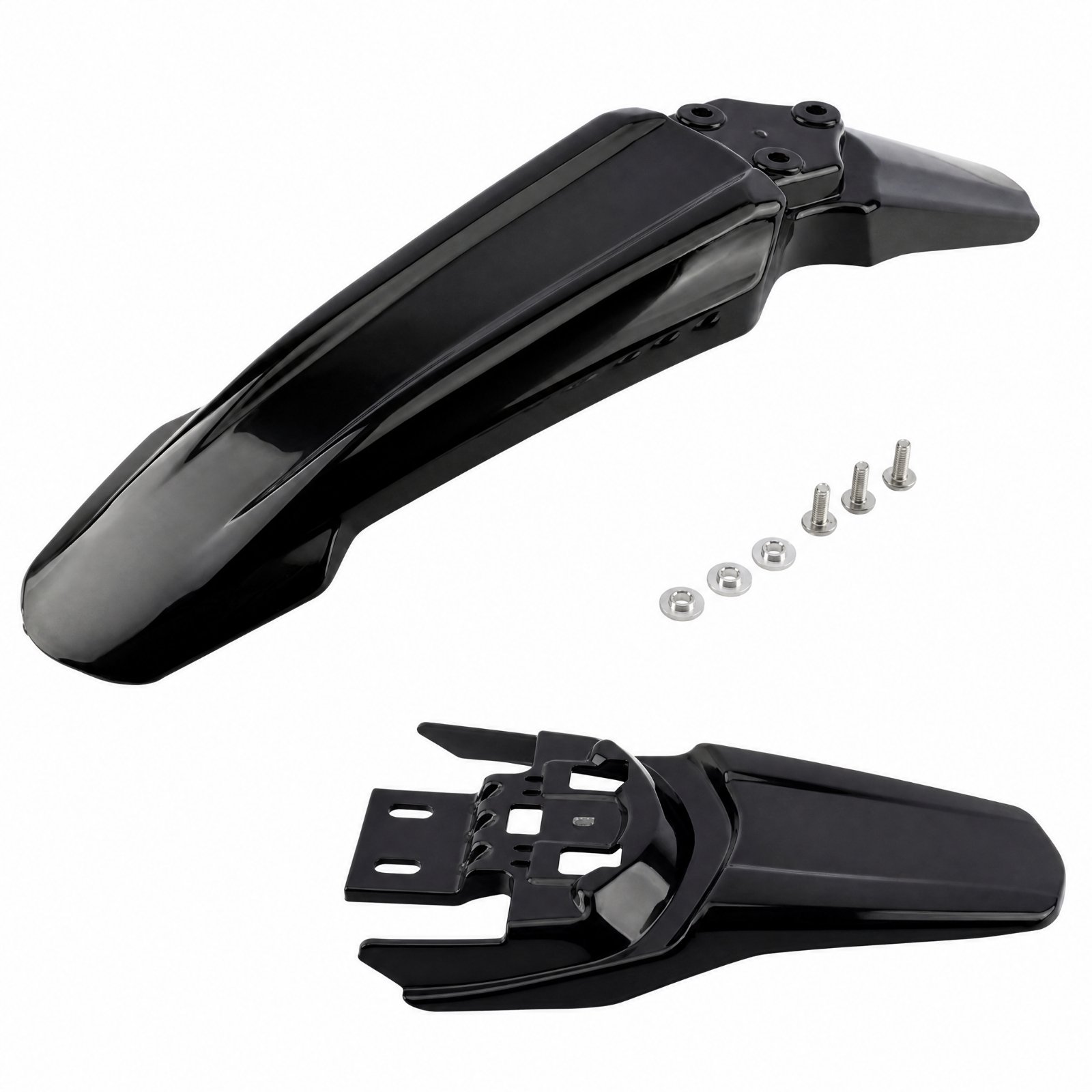 2-Piece Motorcycle Mudguard Kit