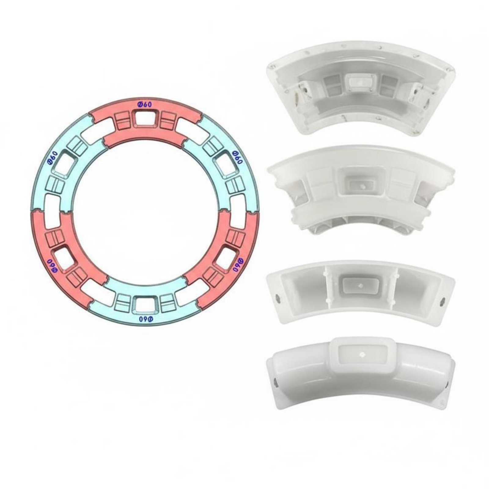 Round Concrete Block Form – 60cm
